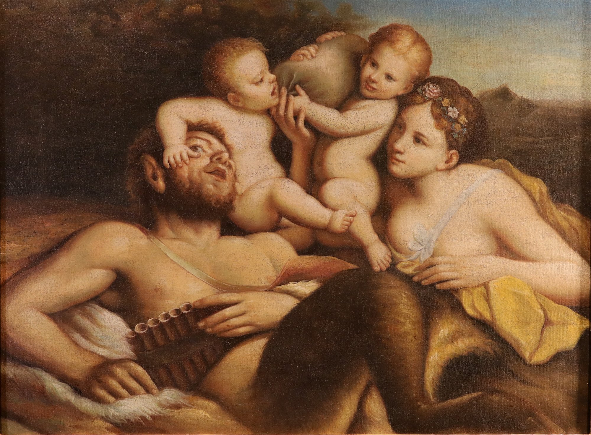 Fauno, Ninfa e due putti
