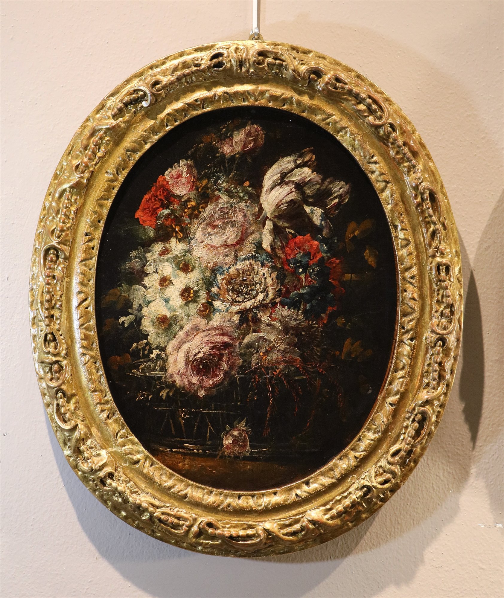 Coppia di nature morta di fiori