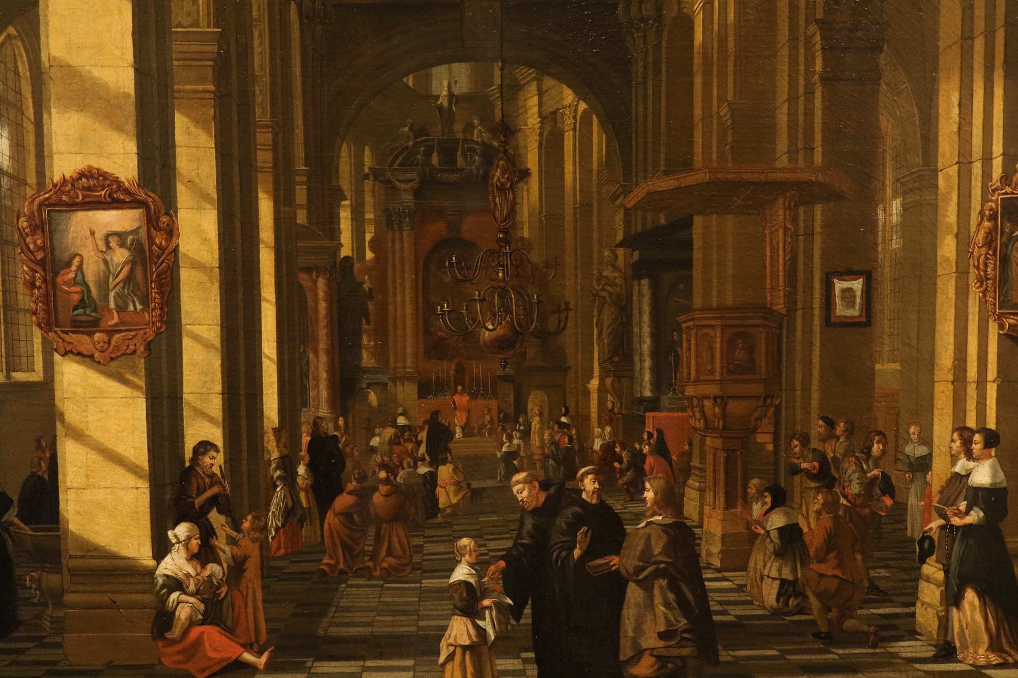 Interno di una chiesa fiamminga