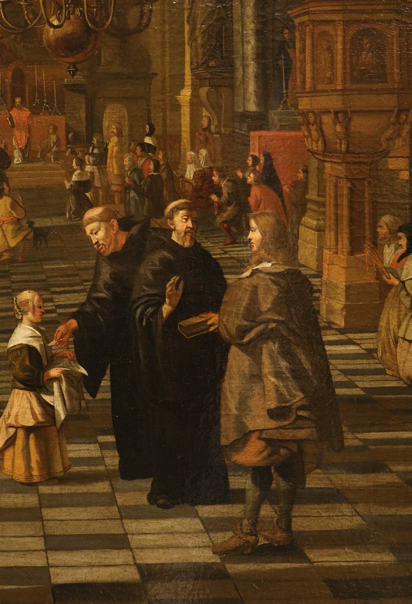 Interno di una chiesa fiamminga