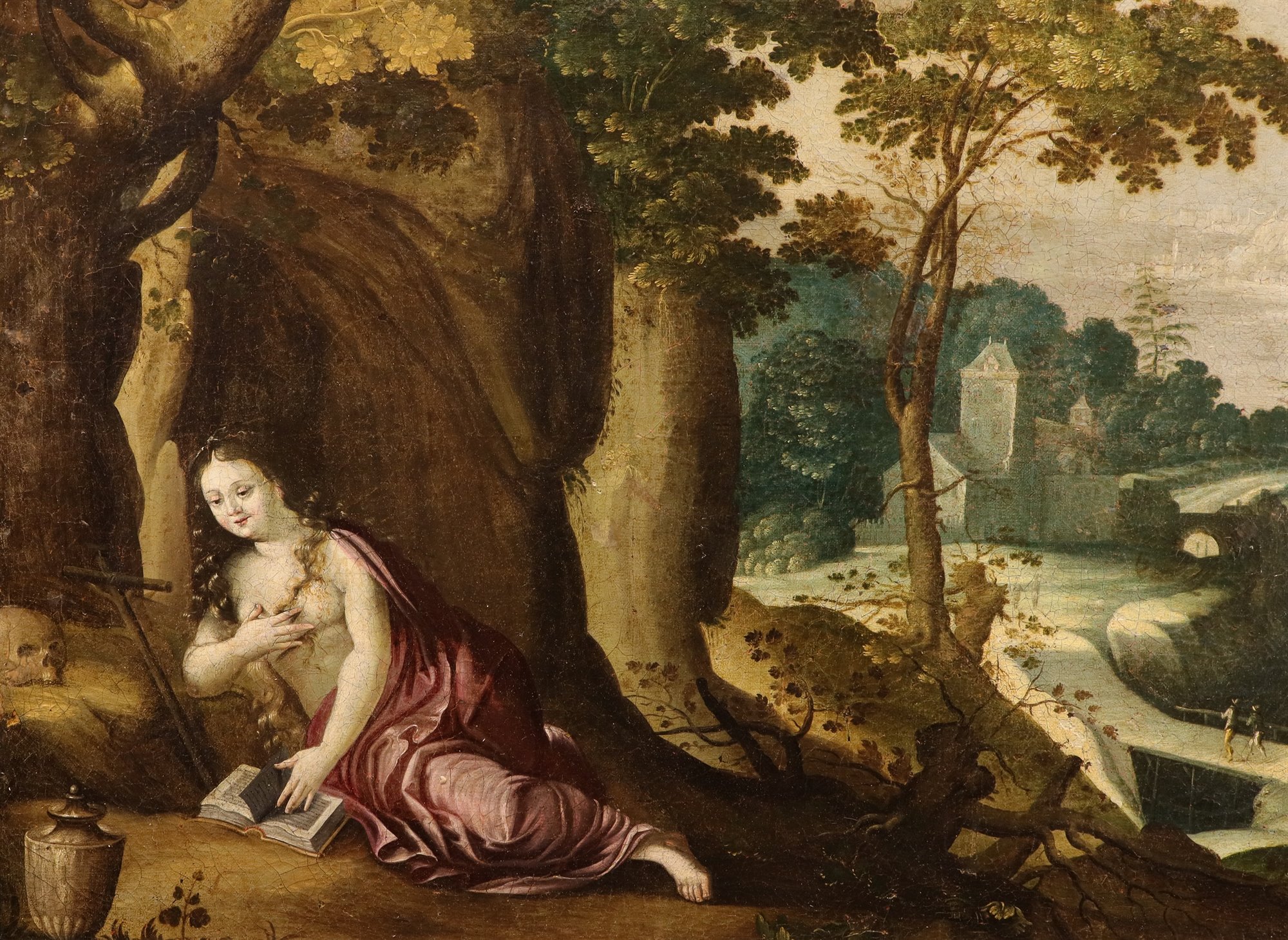 Paesaggio fantastico con Maria Maddalena