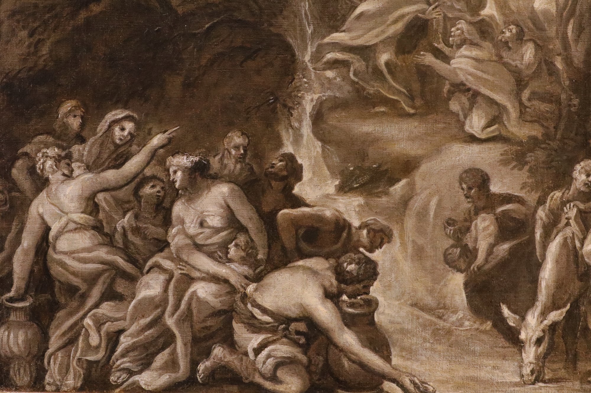 Mosè fa scaturire l'acqua dalle rocce