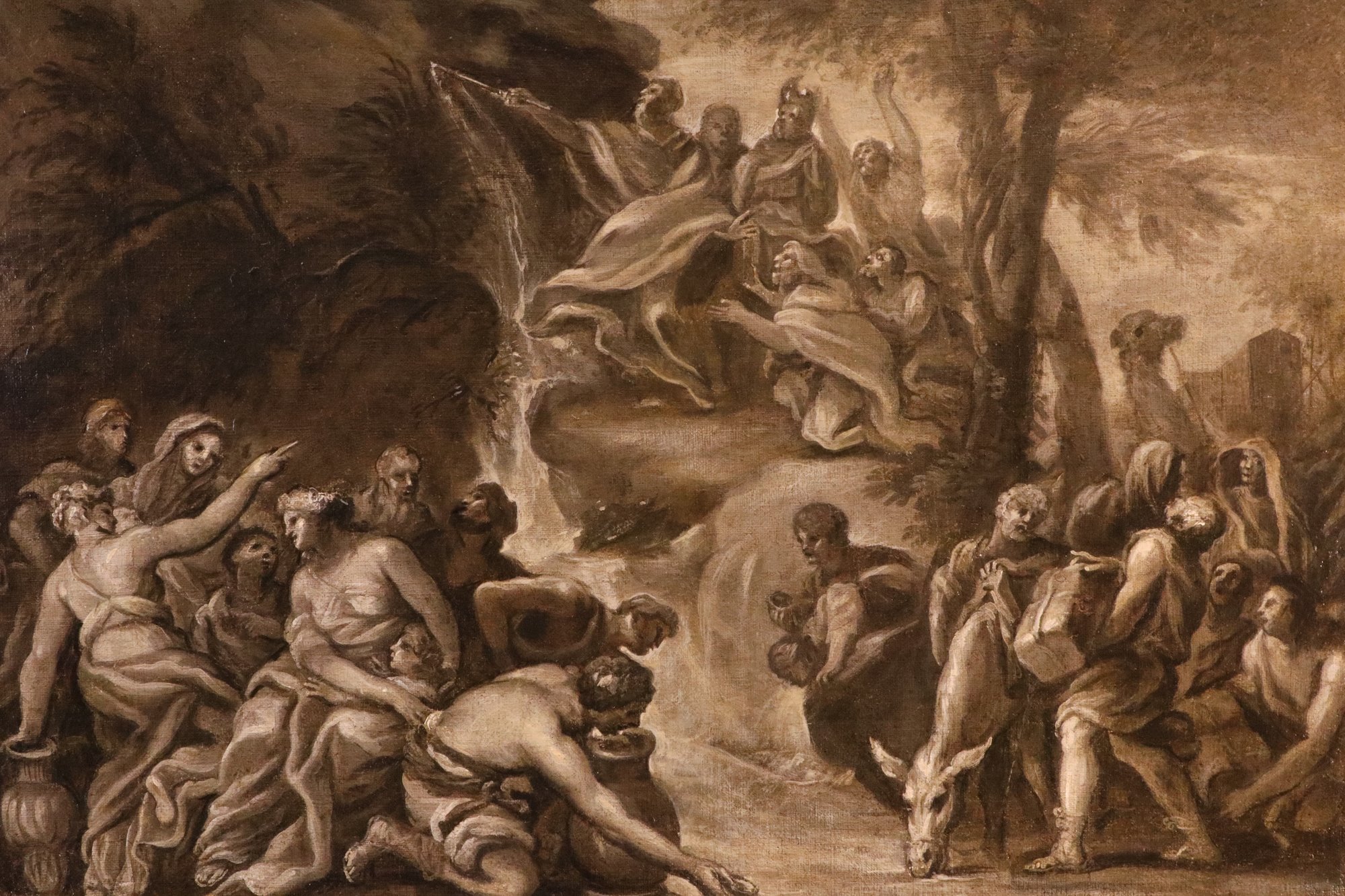 Mosè fa scaturire l'acqua dalle rocce