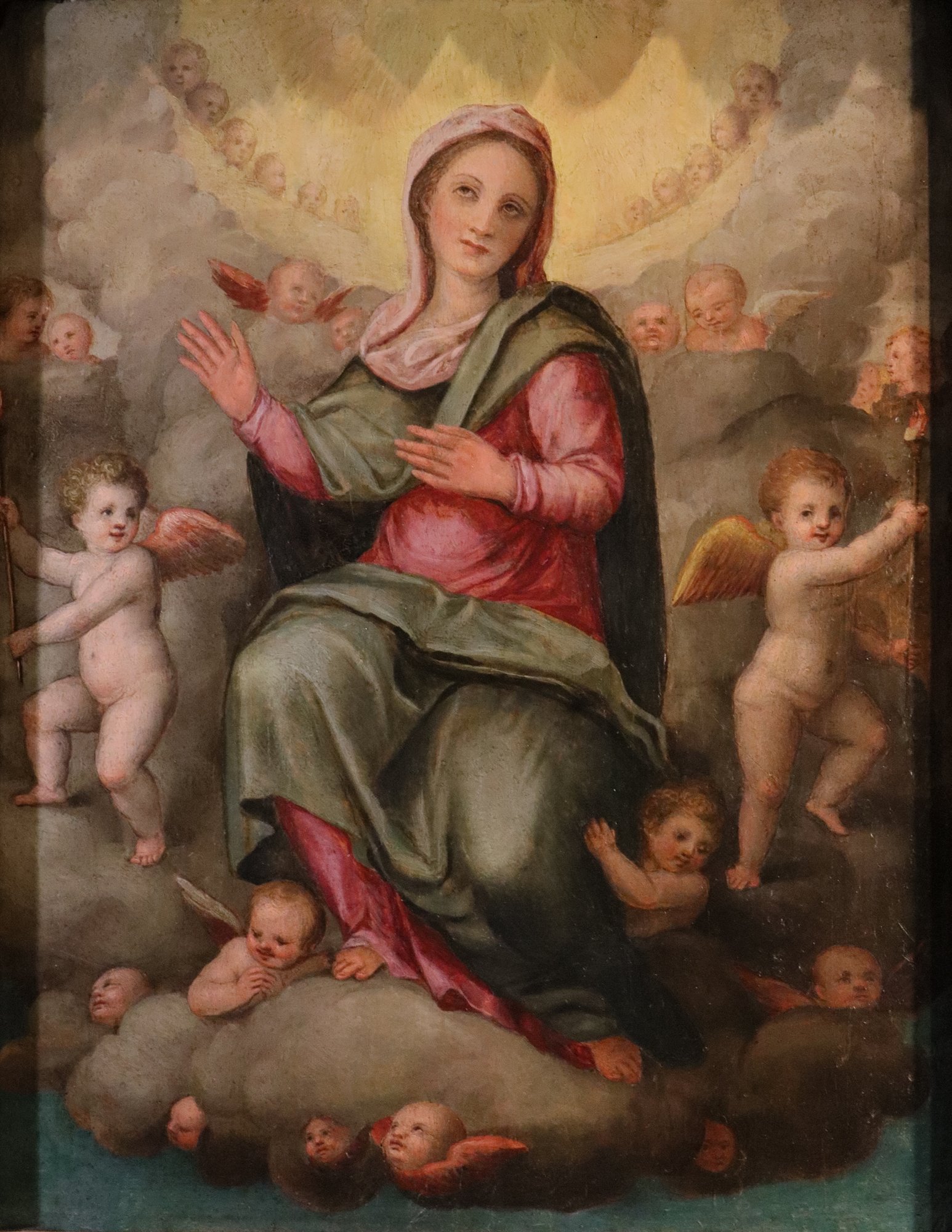 Madonna in gloria tra gli angeli