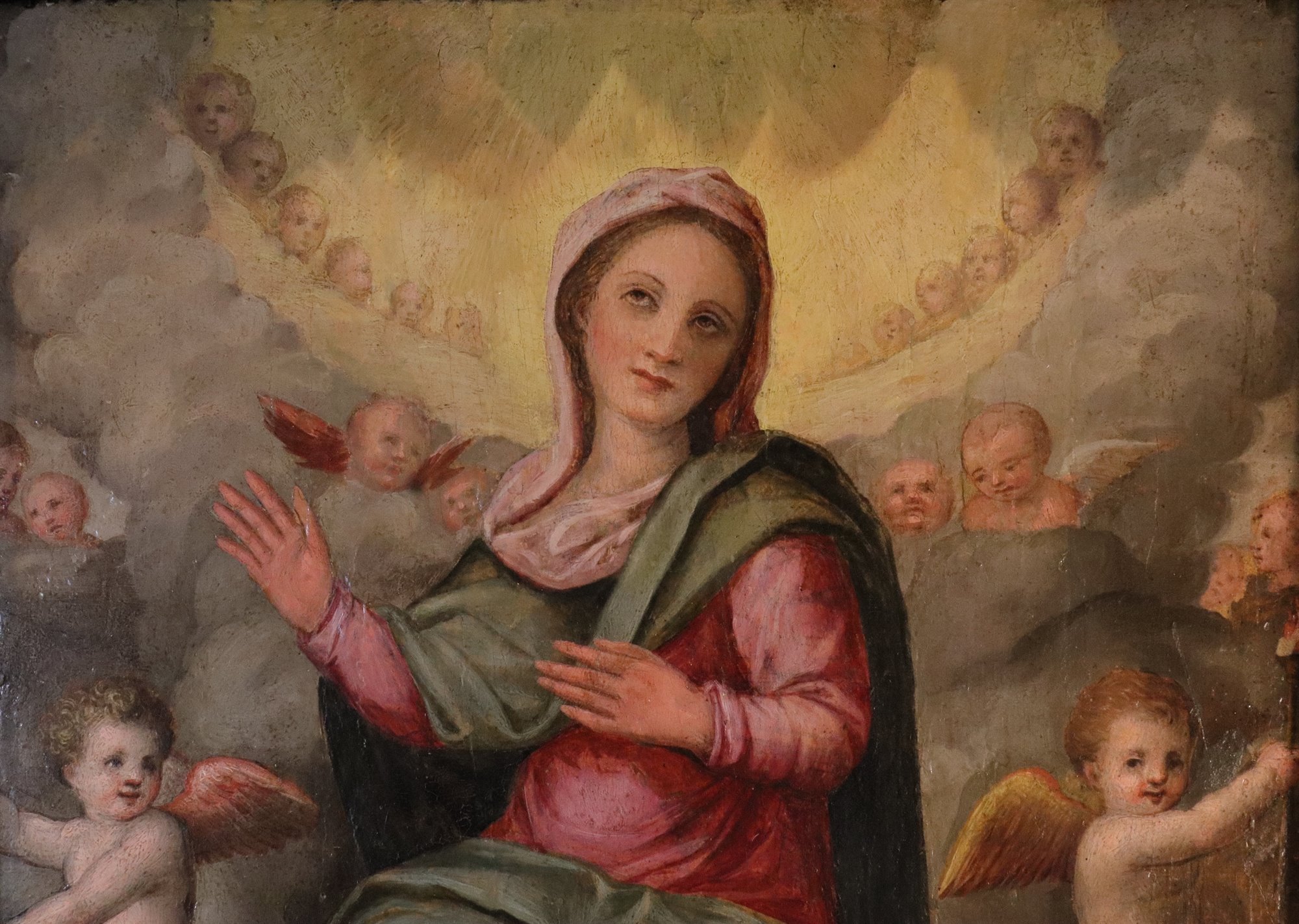 Madonna in gloria tra gli angeli