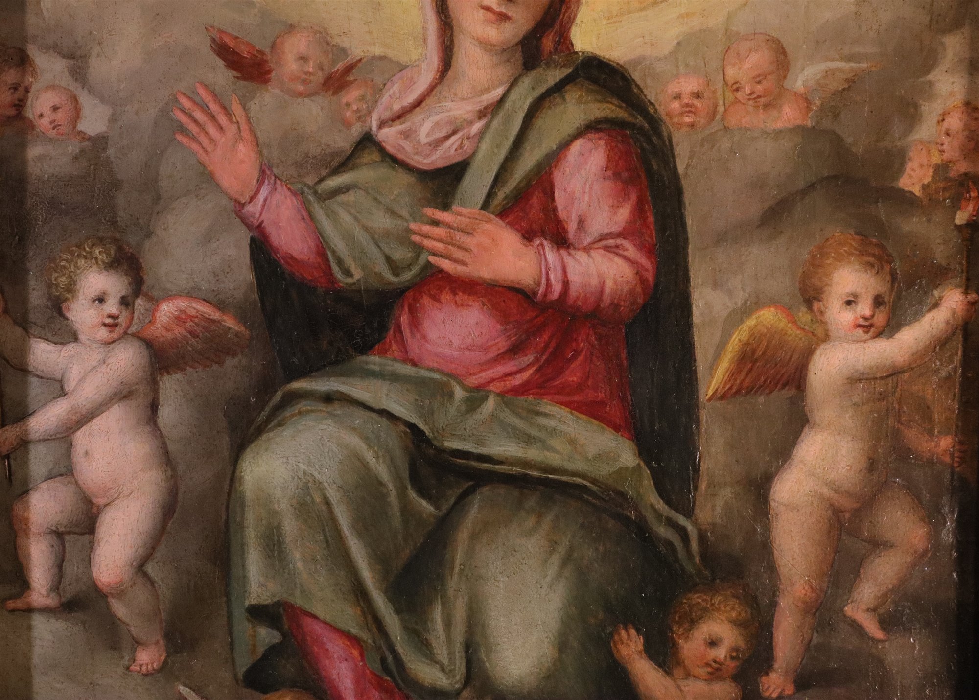 Madonna in gloria tra gli angeli