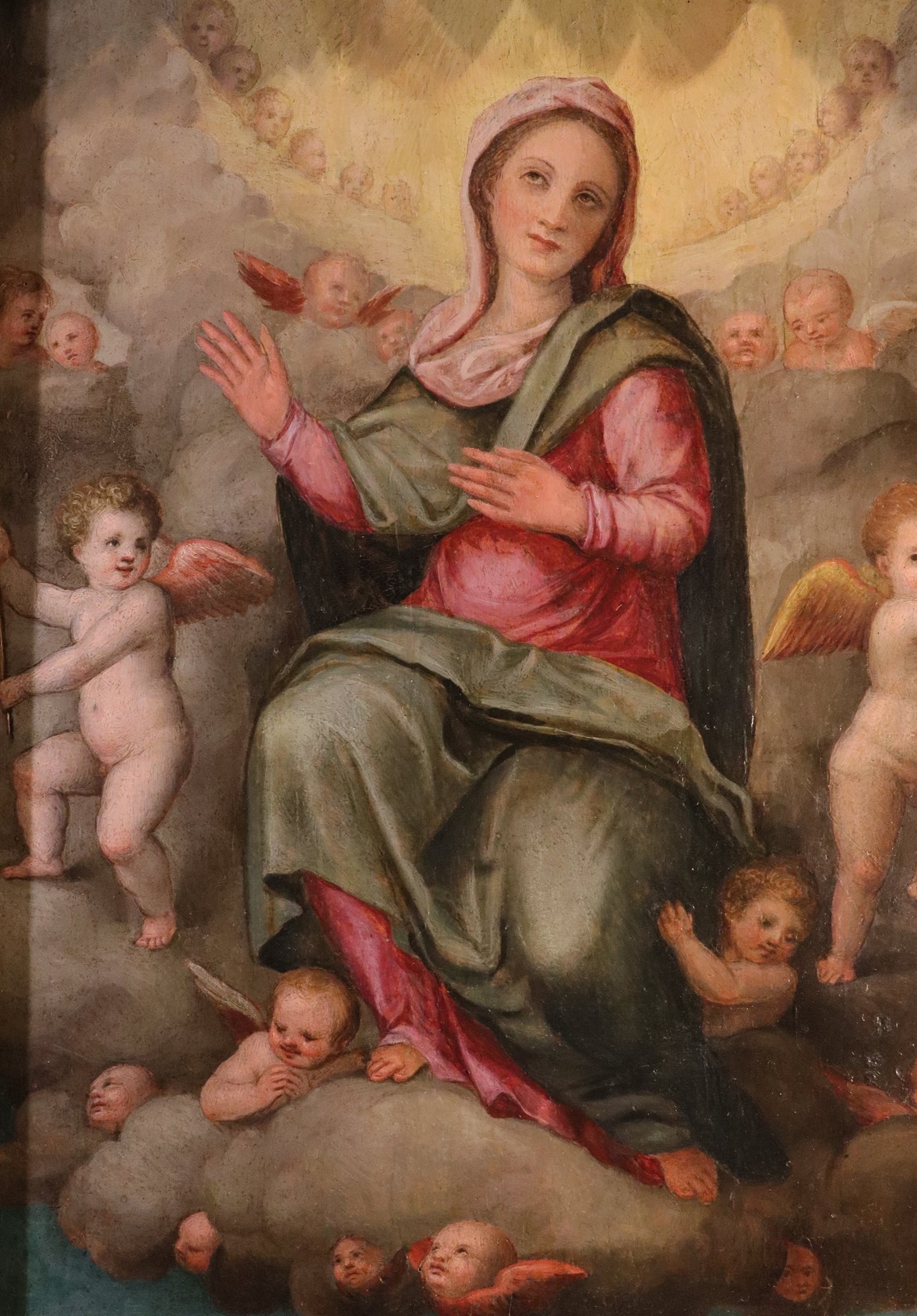 Madonna in gloria tra gli angeli