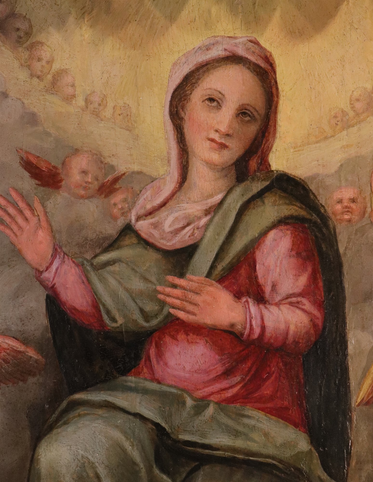 Madonna in gloria tra gli angeli