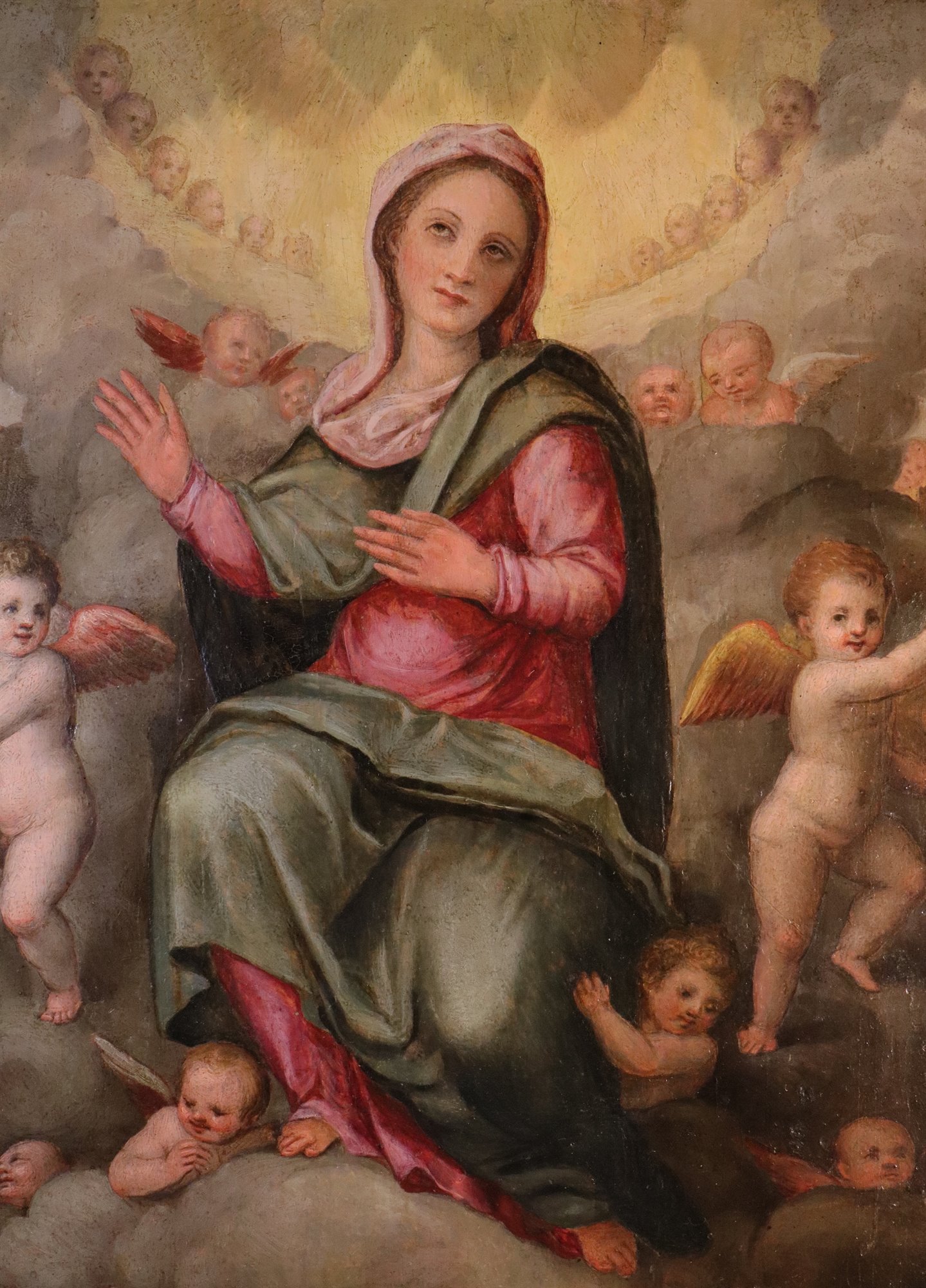 Madonna in gloria tra gli angeli
