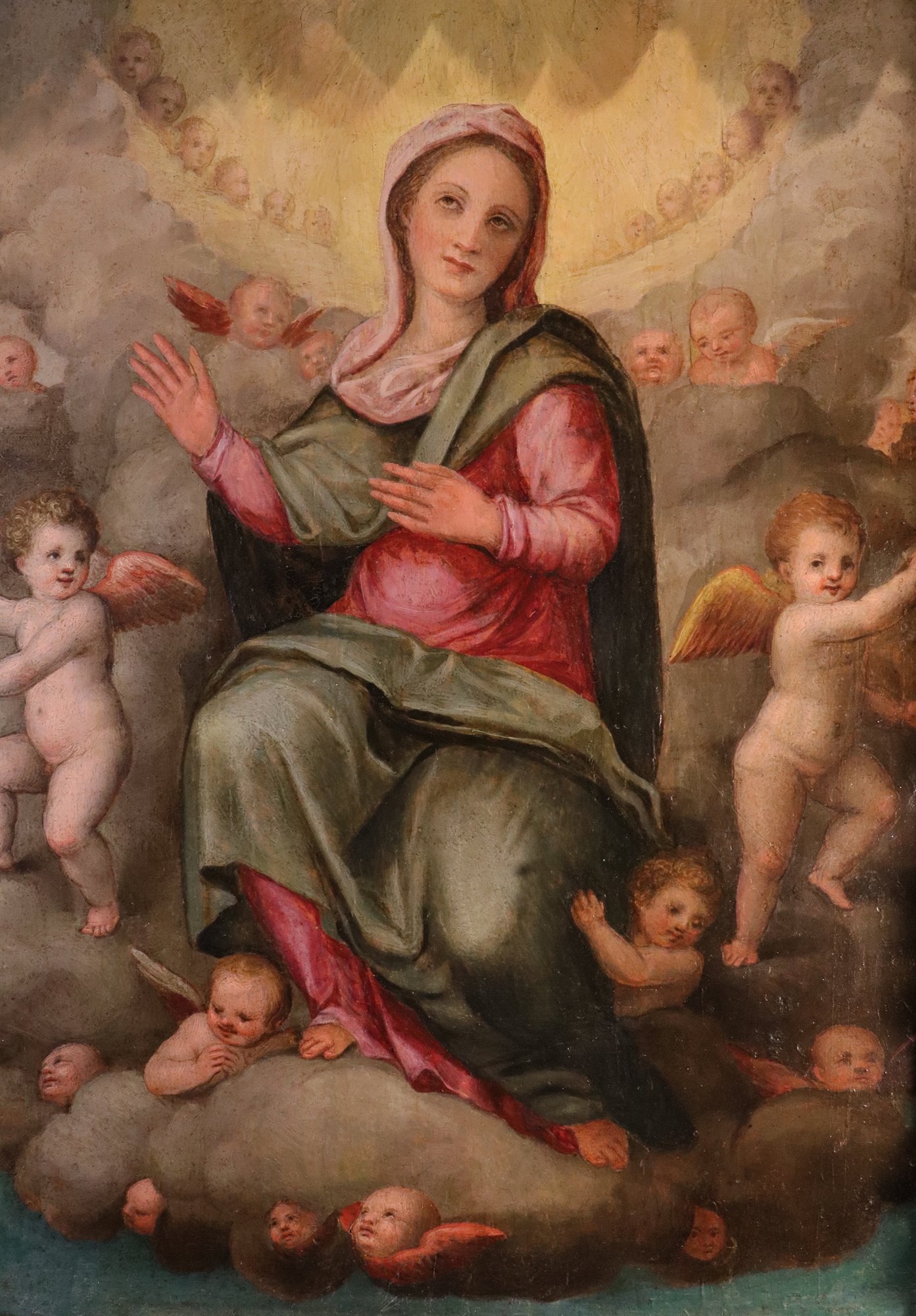 Madonna in gloria tra gli angeli