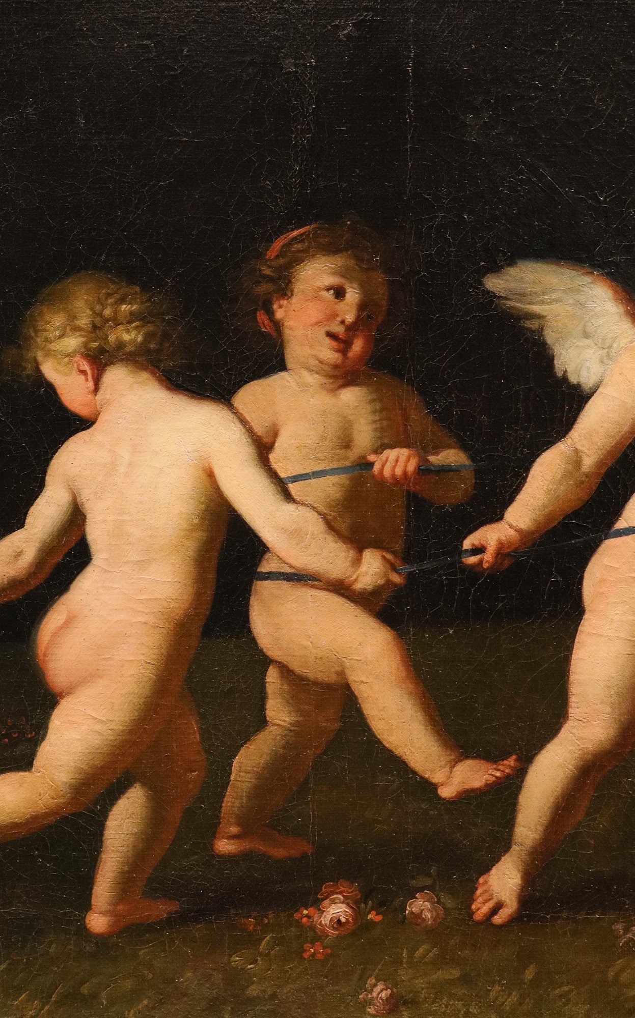 Amorini in gioco con il carro di Venere