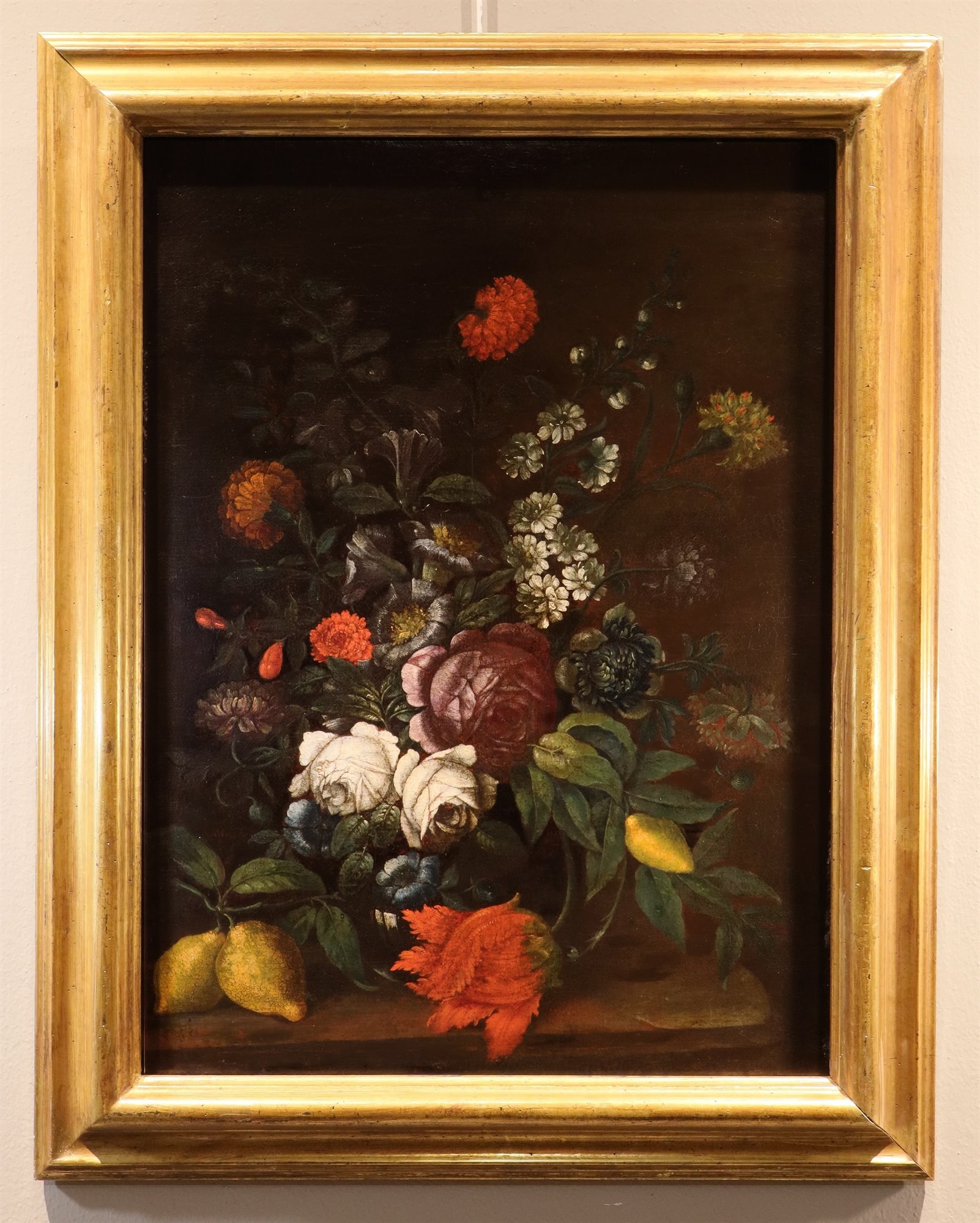 Natura morta con fiori e agrumi