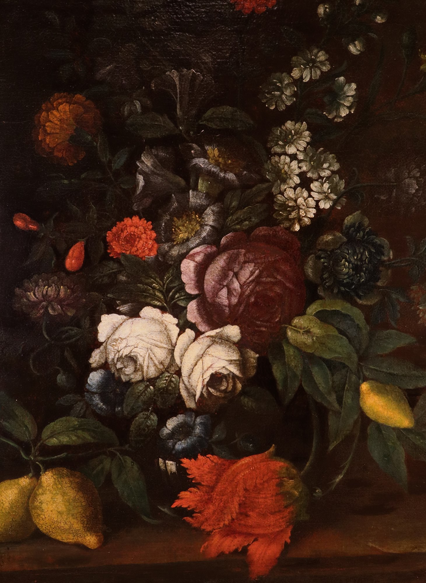 Natura morta con fiori e agrumi