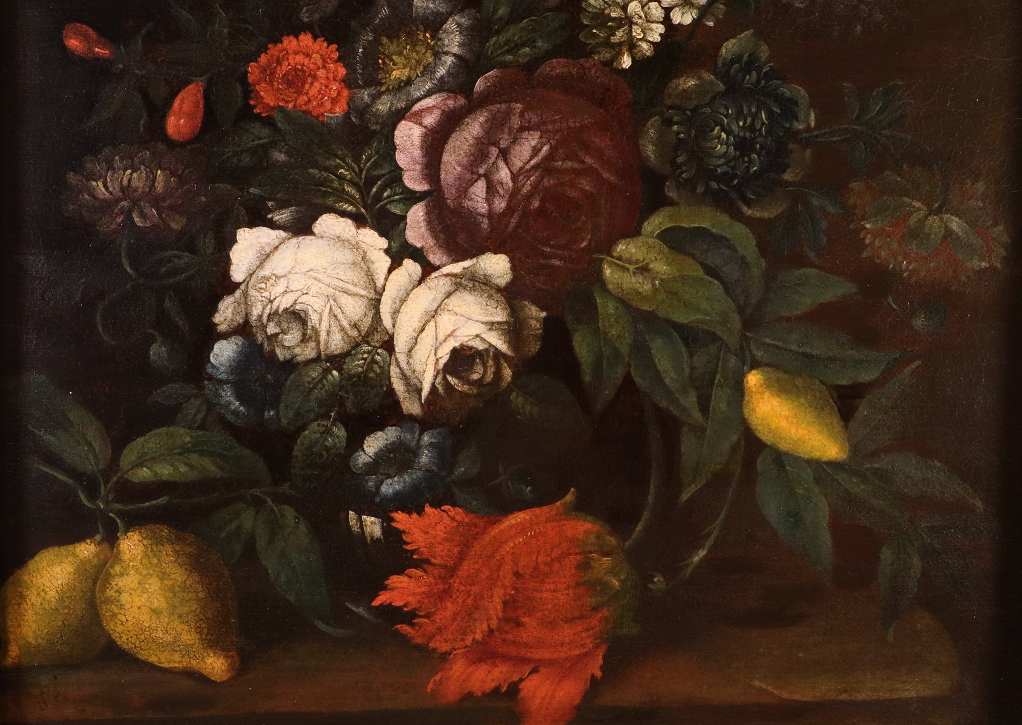 Natura morta con fiori e agrumi