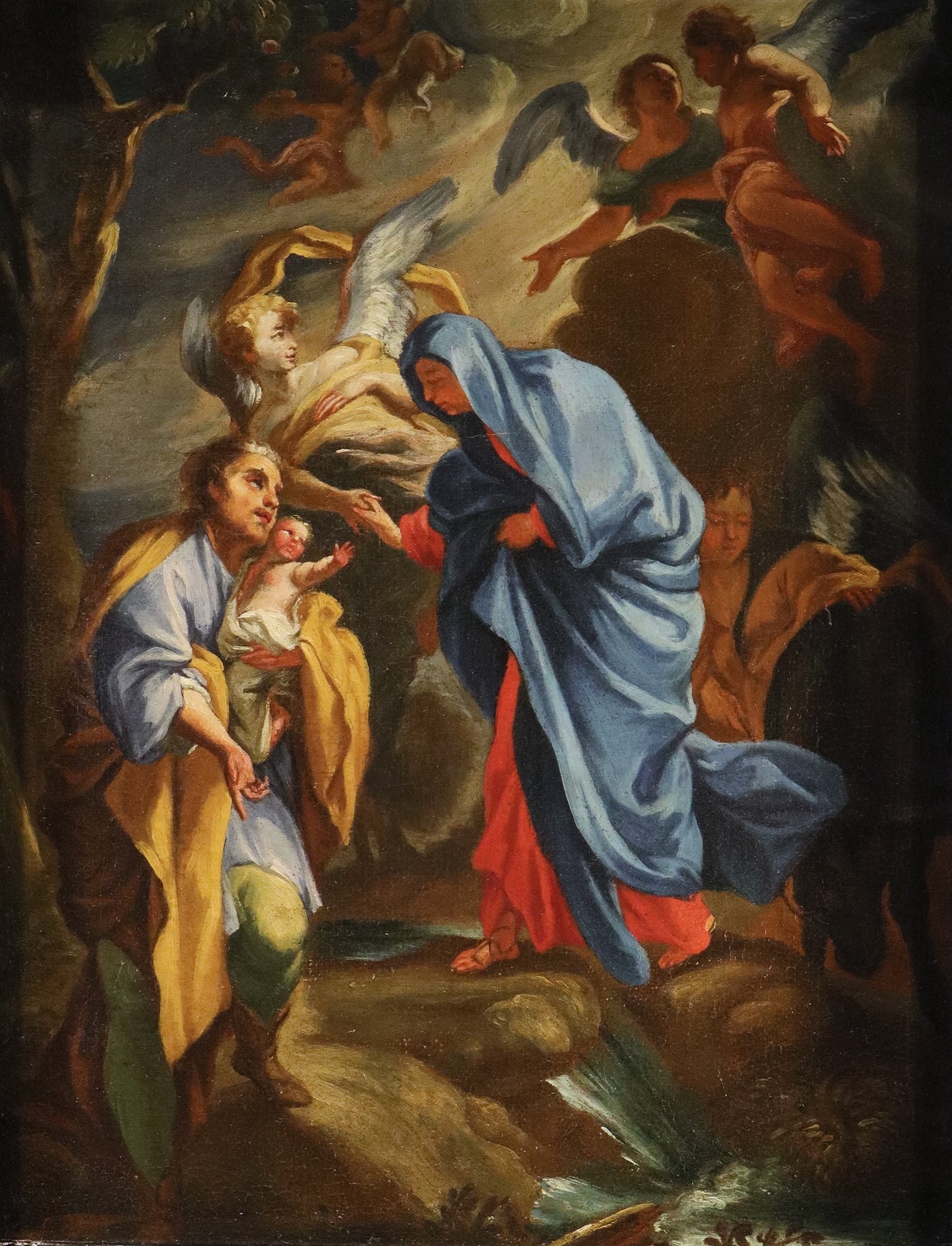 Sacra Famiglia con angeli (Probabile bozzetto preparatorio)