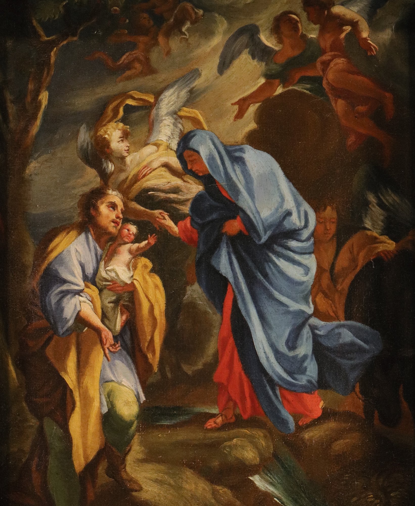 Sacra Famiglia con angeli (Probabile bozzetto preparatorio)