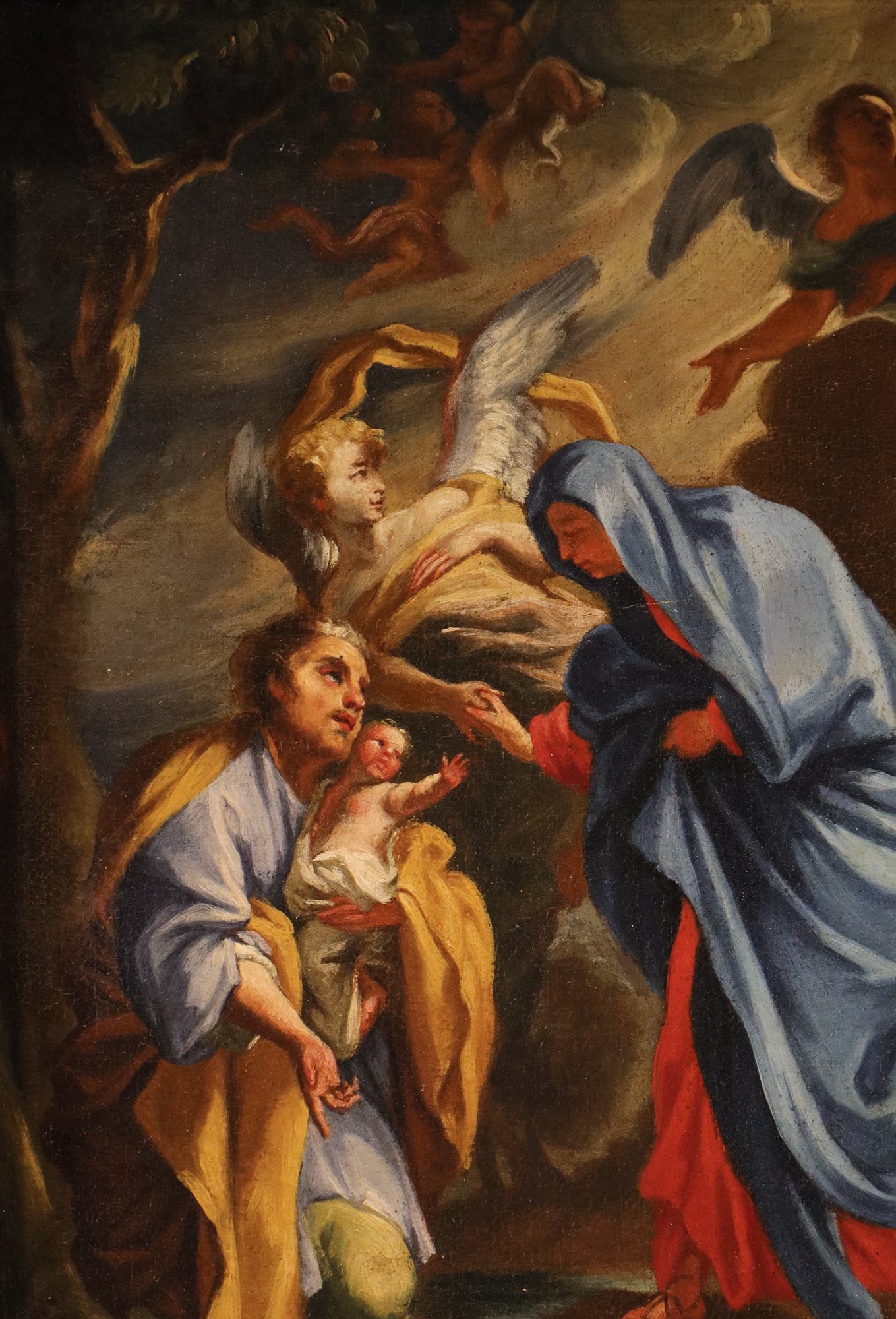 Sacra Famiglia con angeli (Probabile bozzetto preparatorio)