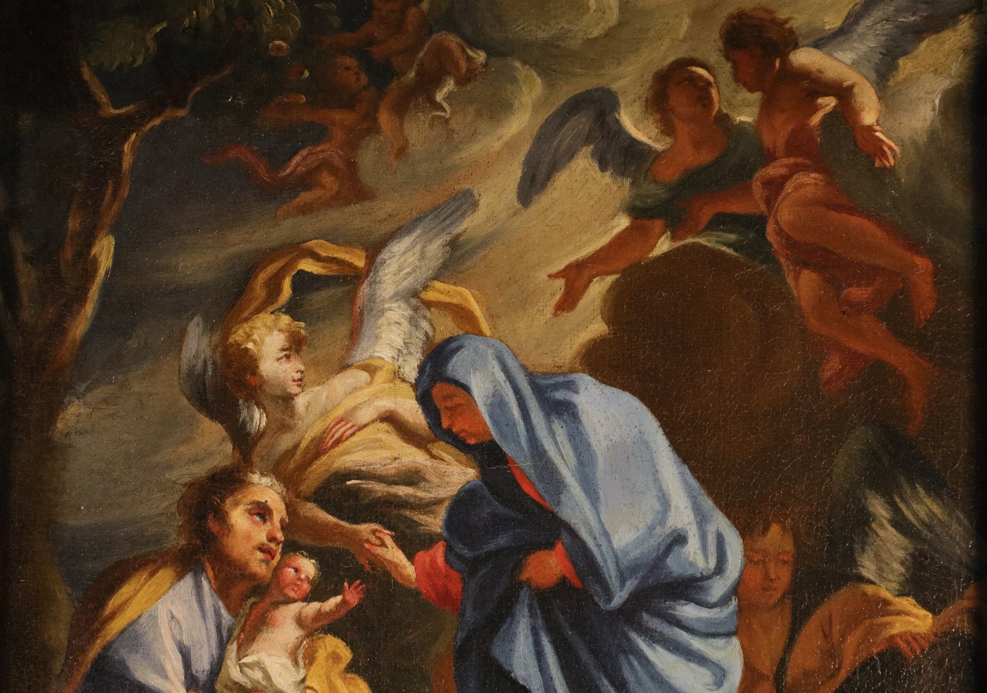 Sacra Famiglia con angeli (Probabile bozzetto preparatorio)