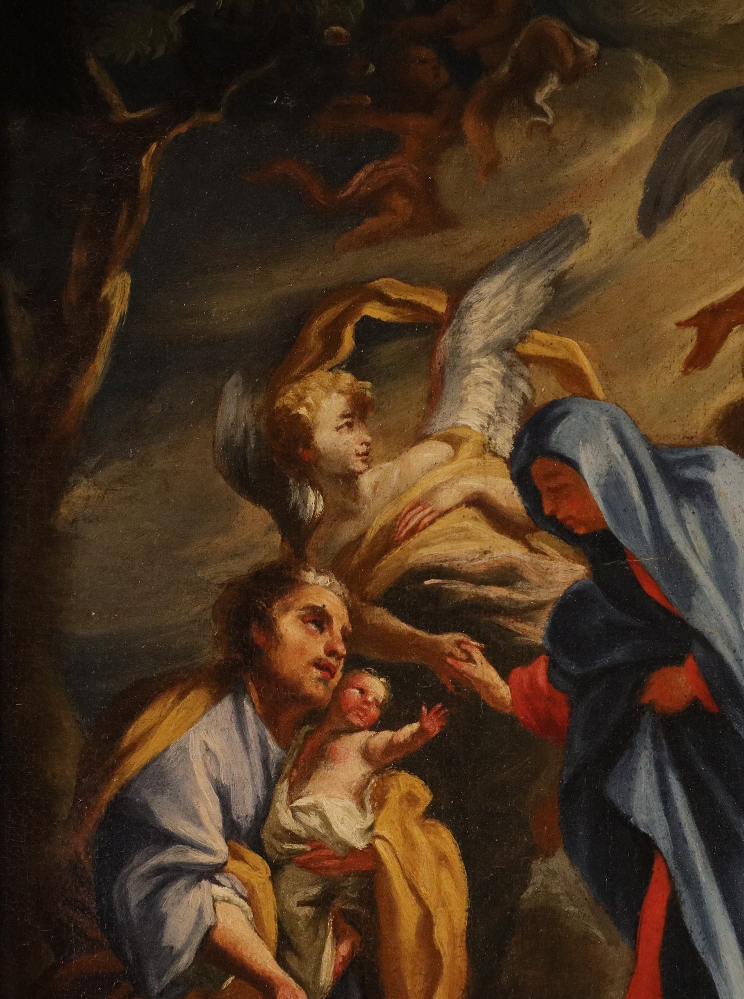 Sacra Famiglia con angeli (Probabile bozzetto preparatorio)