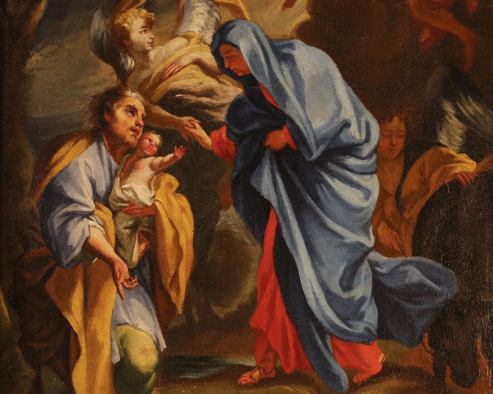 Sacra Famiglia con angeli (Probabile bozzetto preparatorio)