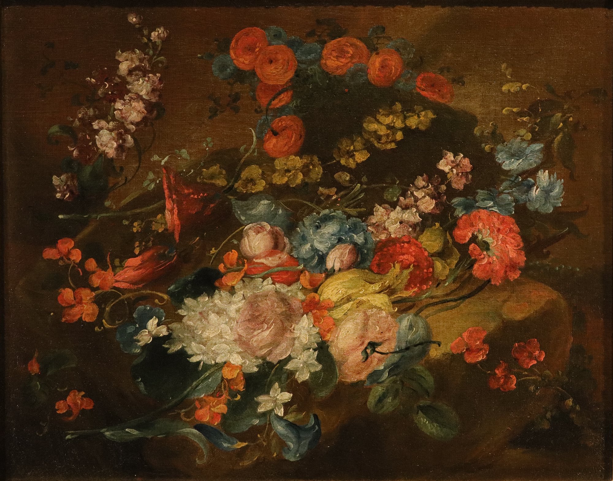 Coppia di nature morte di fiori