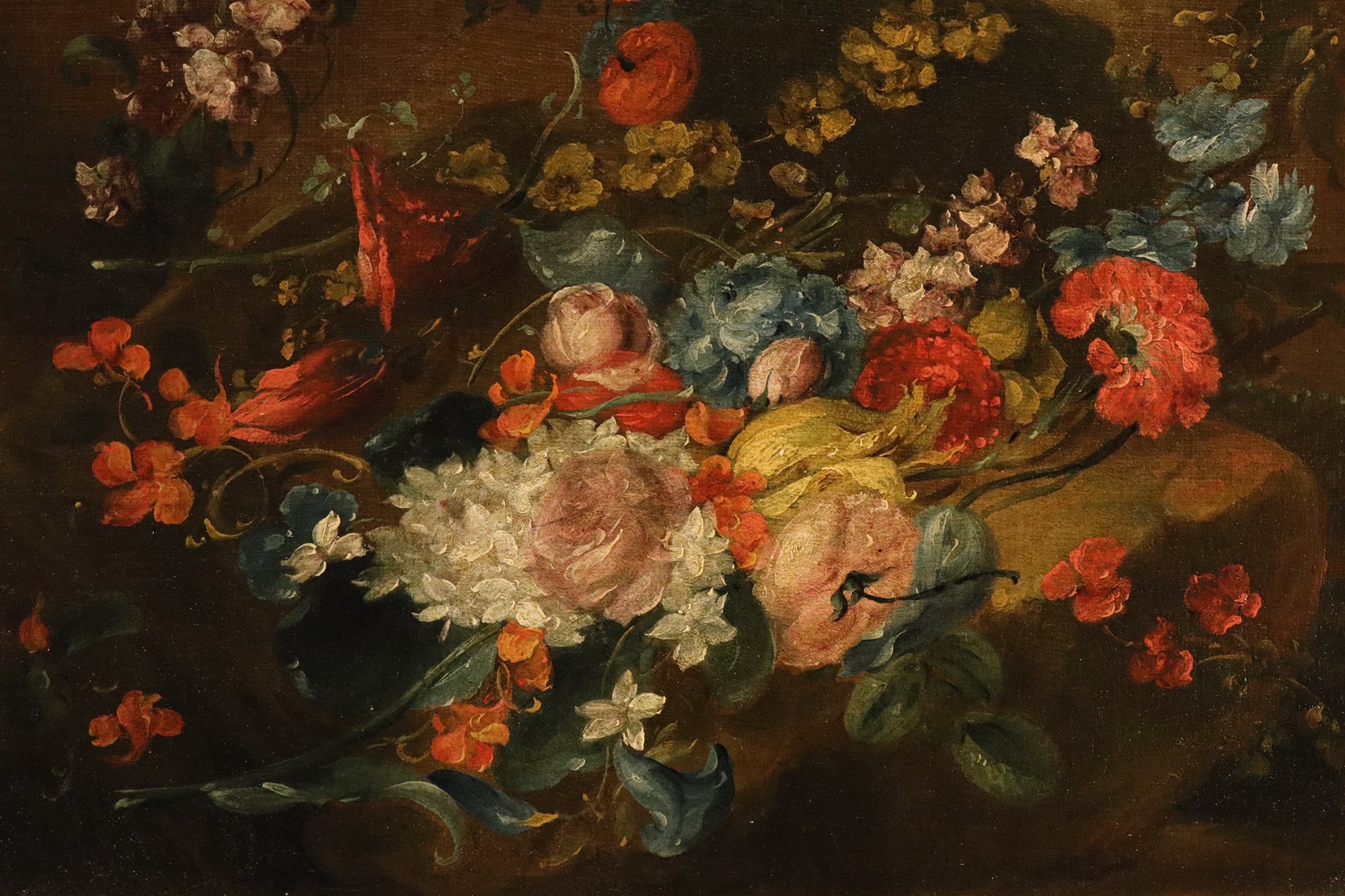 Coppia di nature morte di fiori