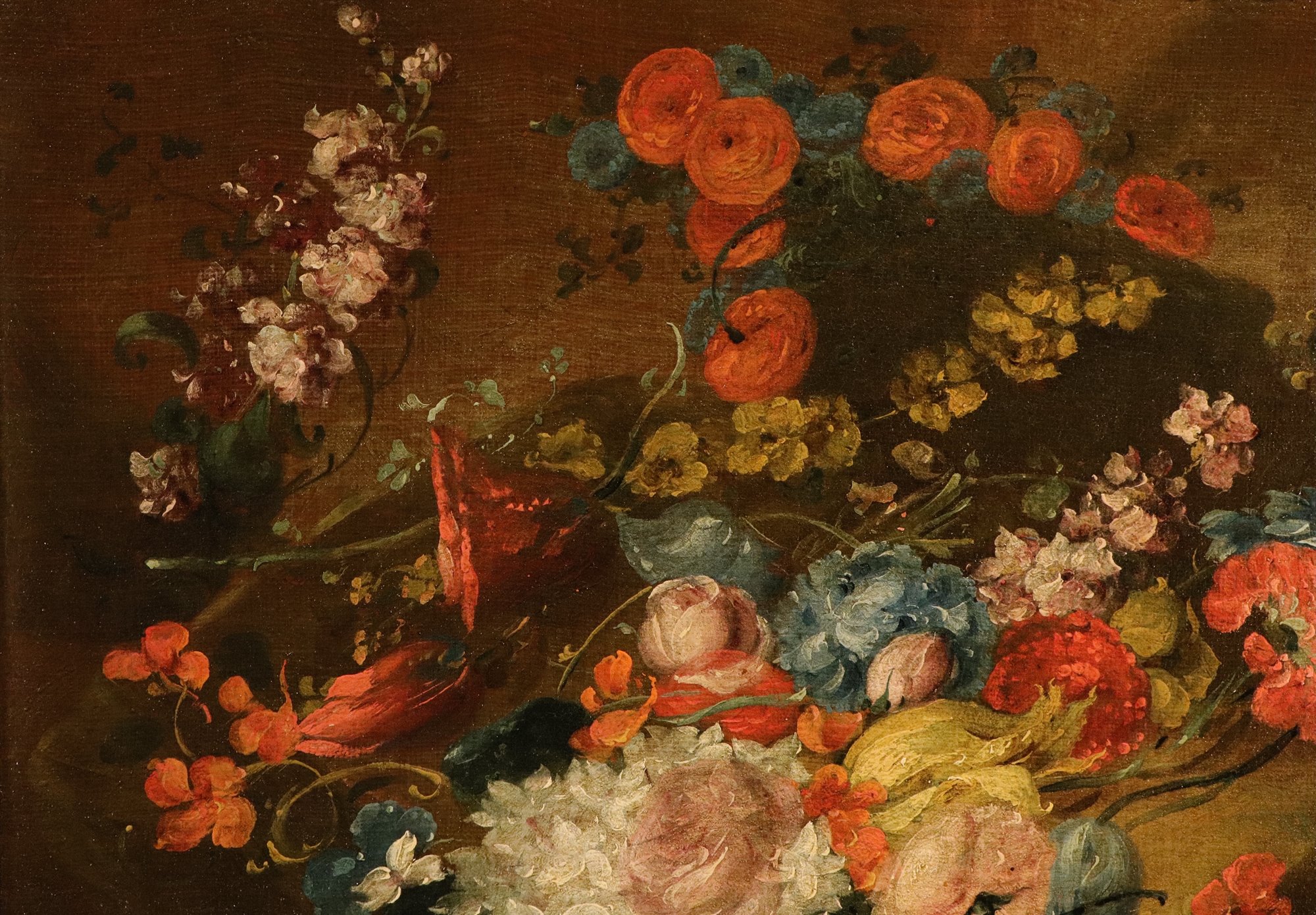 Coppia di nature morte di fiori