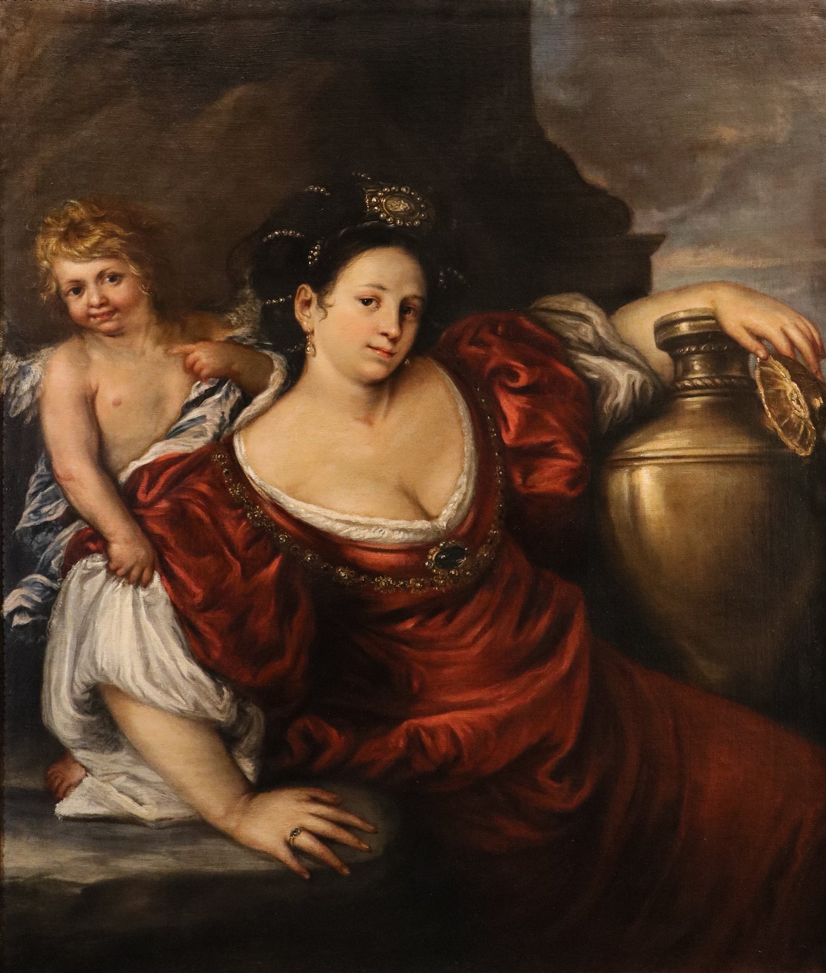 La regina Artemisia con amorino