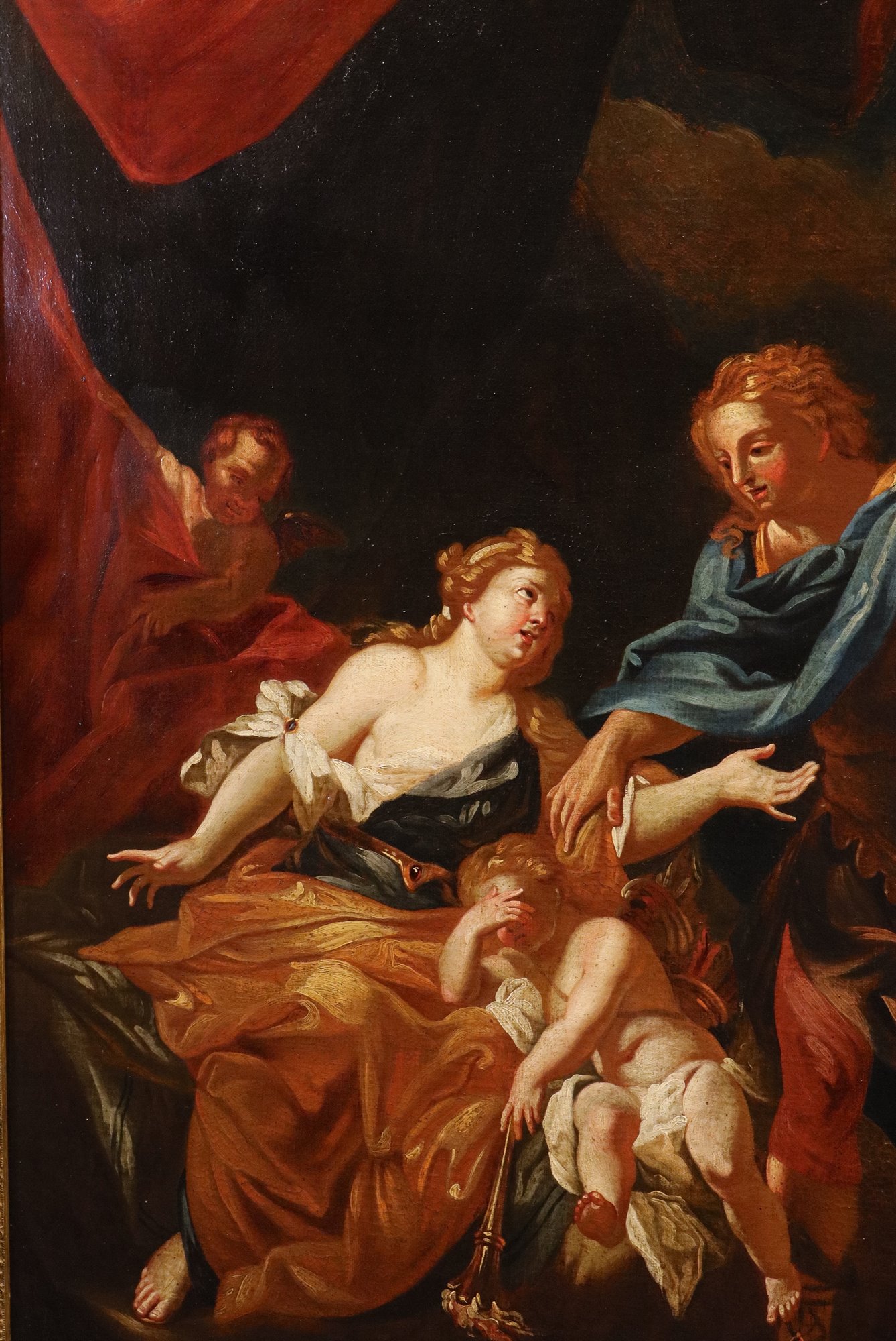 Venere tenta di trattenere Adone dalla caccia