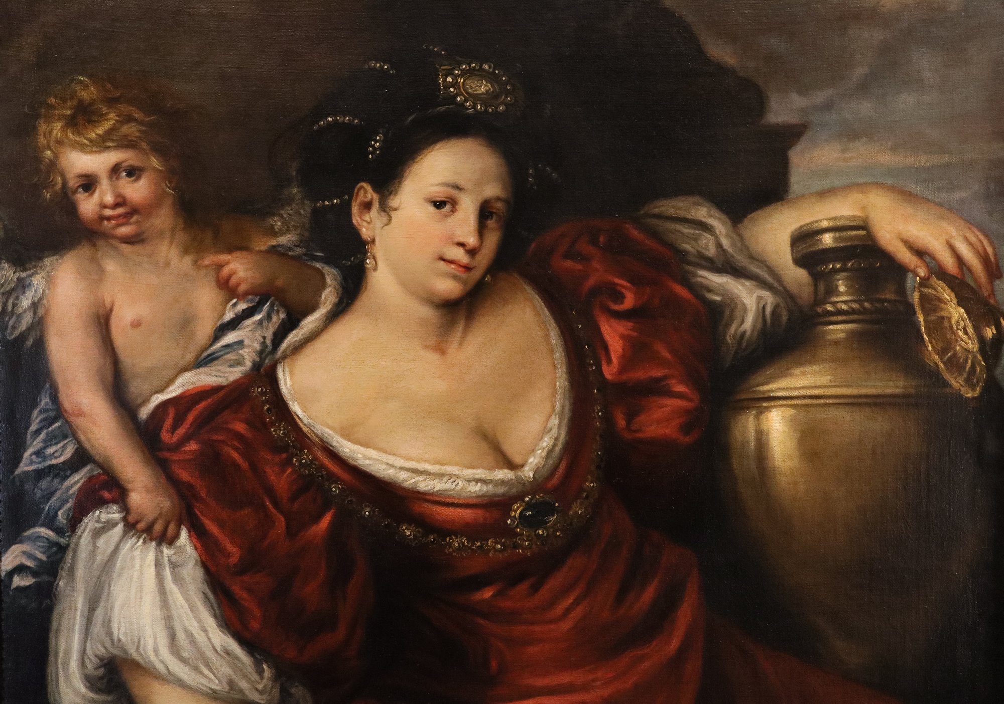 La regina Artemisia con amorino