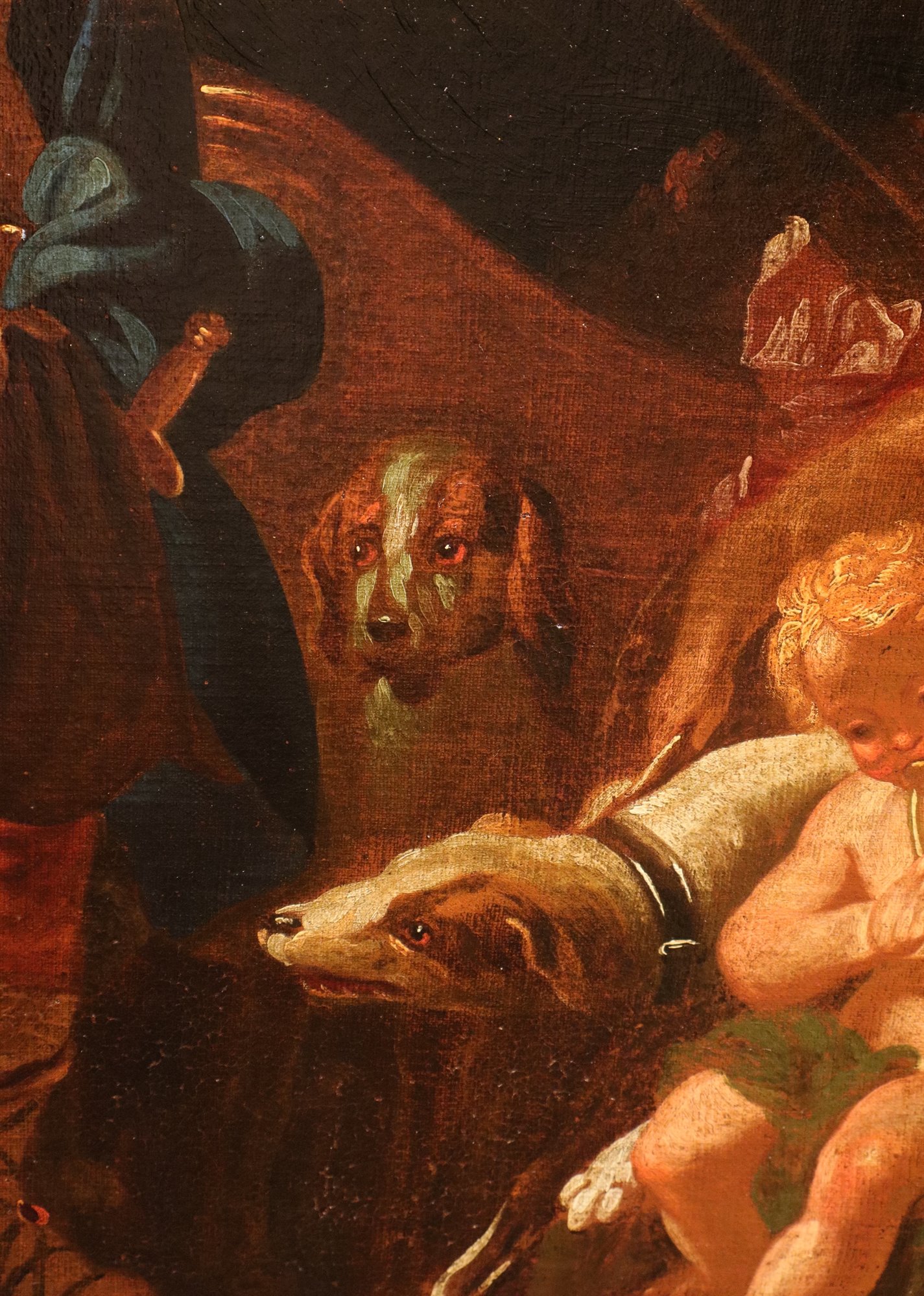 Venere tenta di trattenere Adone dalla caccia