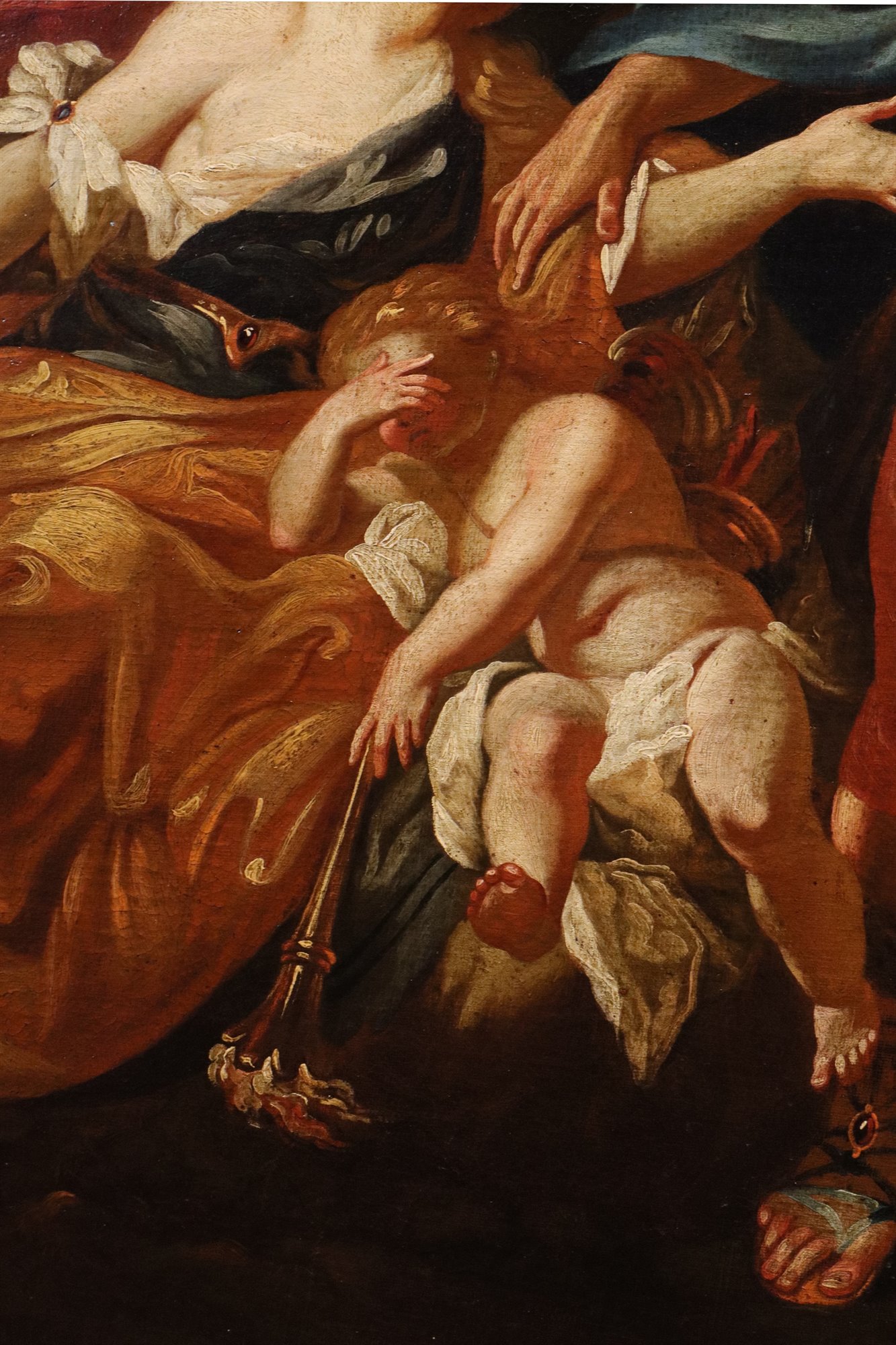 Venere tenta di trattenere Adone dalla caccia