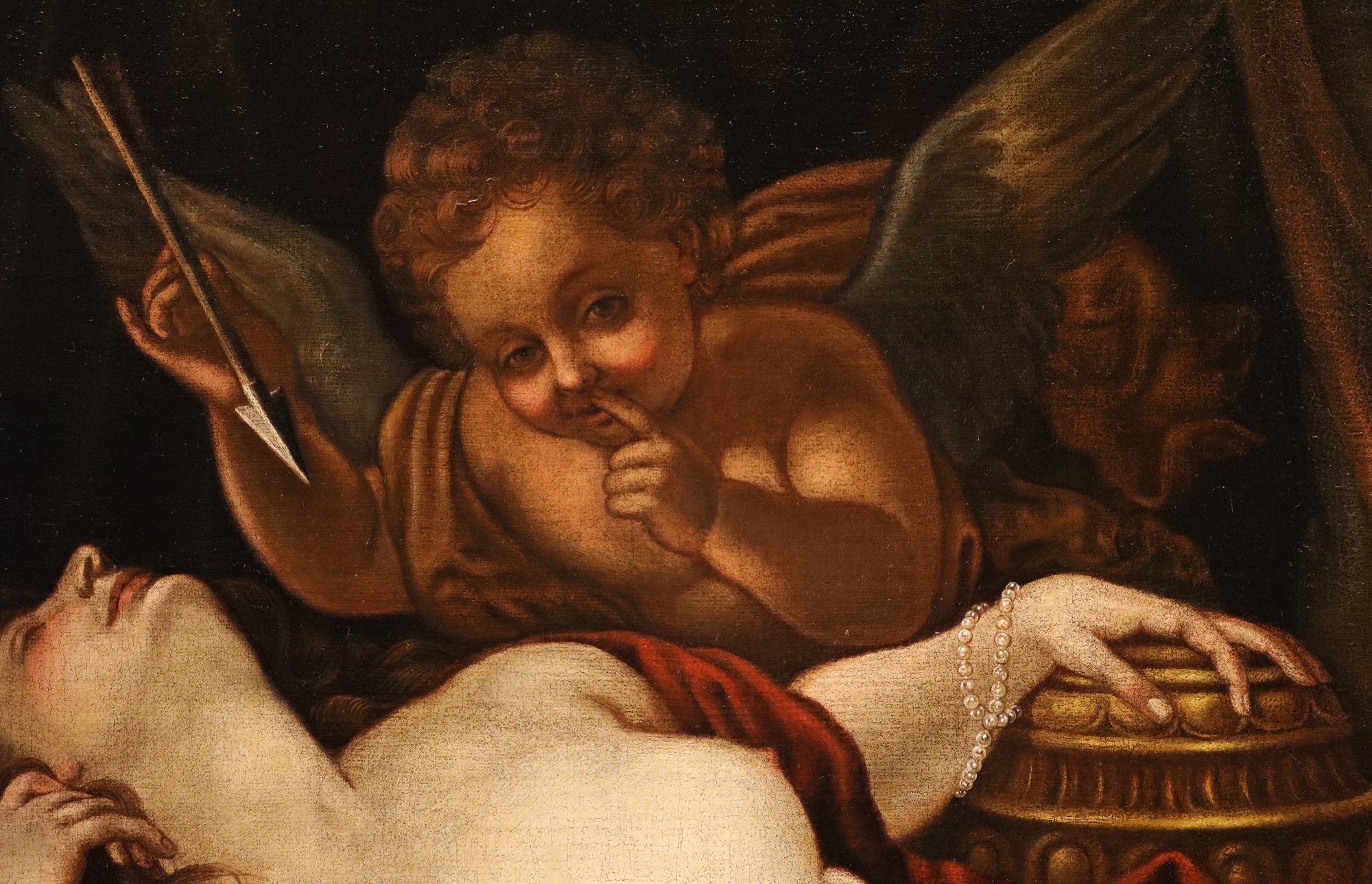 Venere dormiente con Cupido