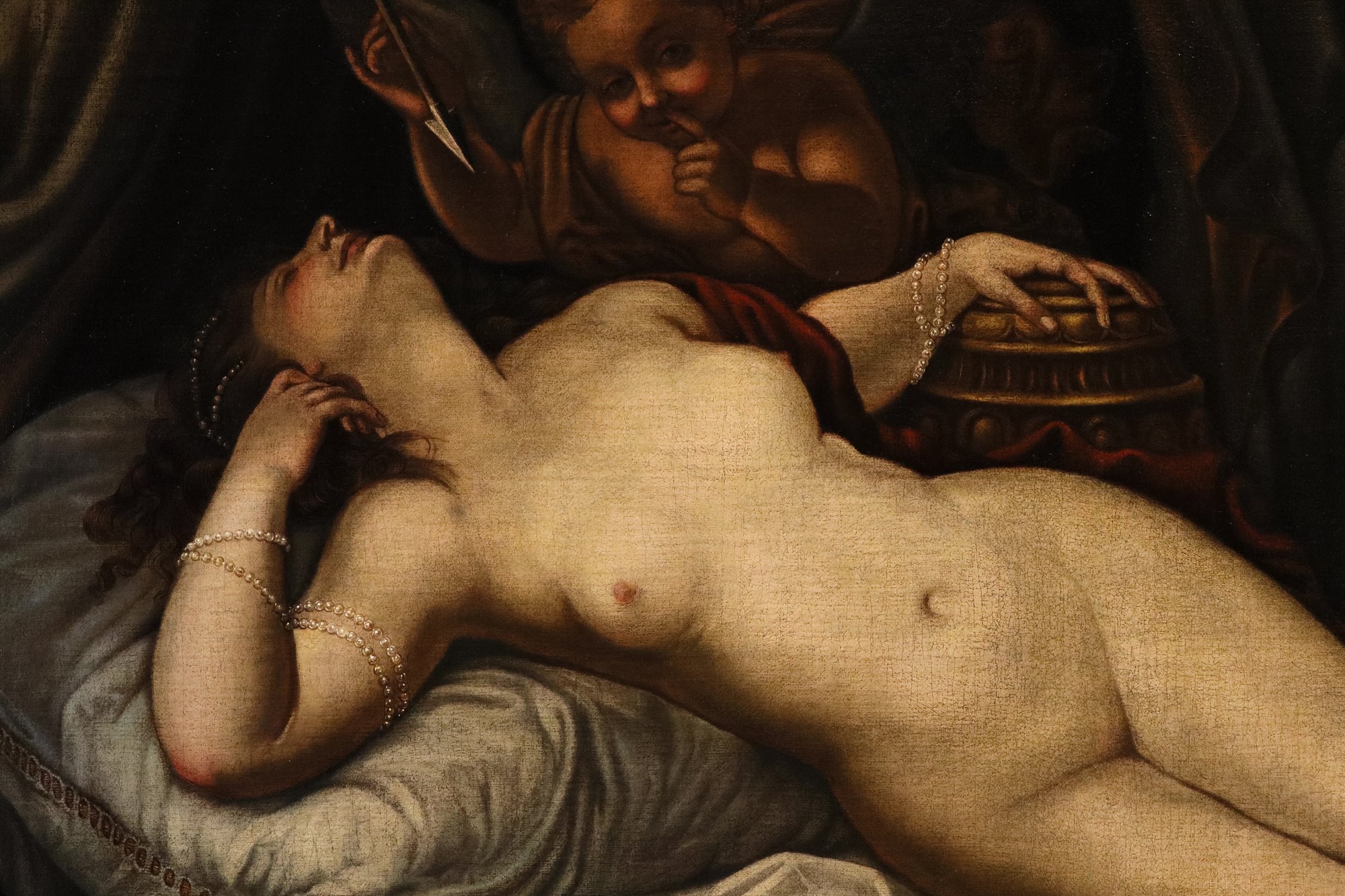 Venere dormiente con Cupido