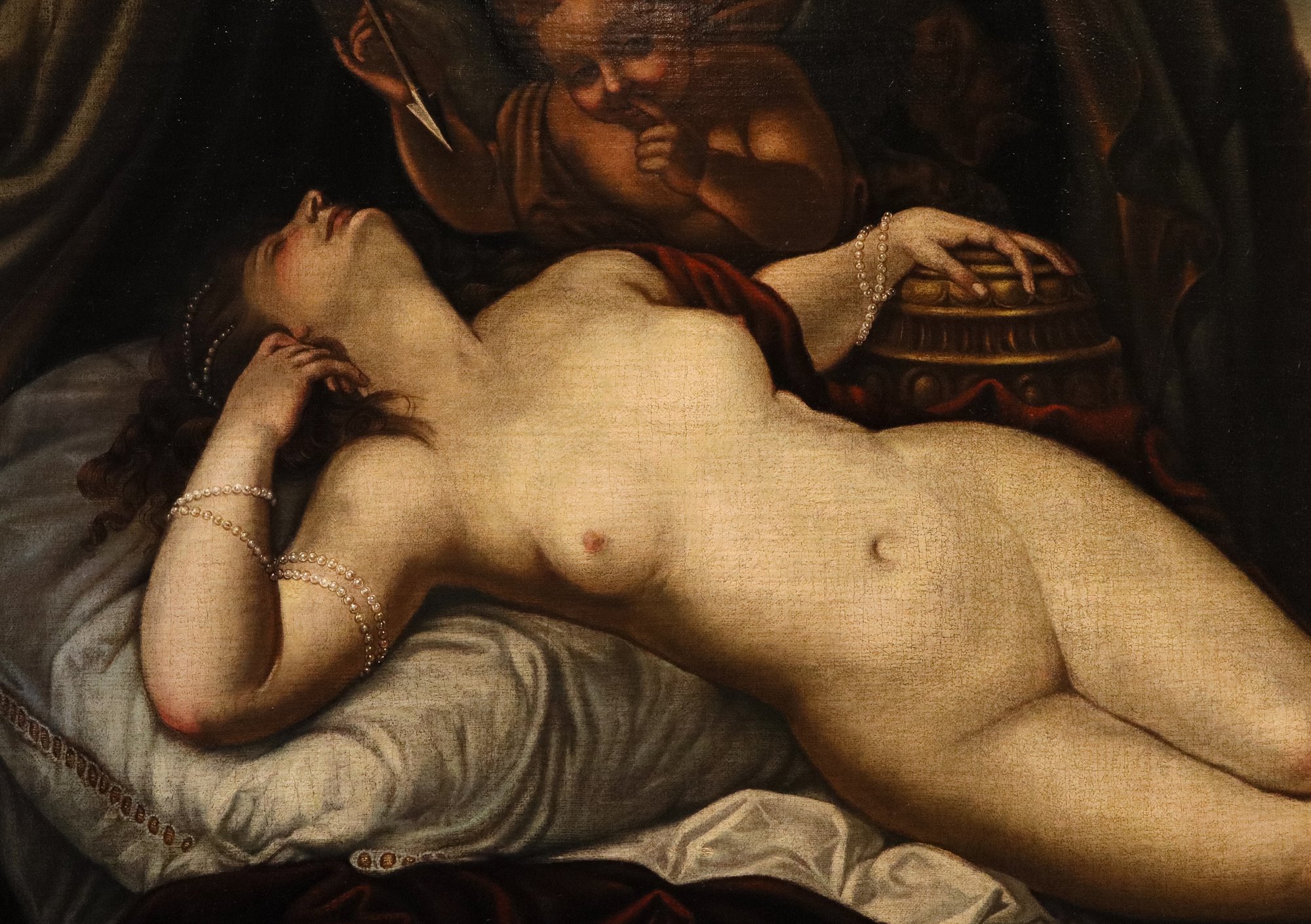 Venere dormiente con Cupido