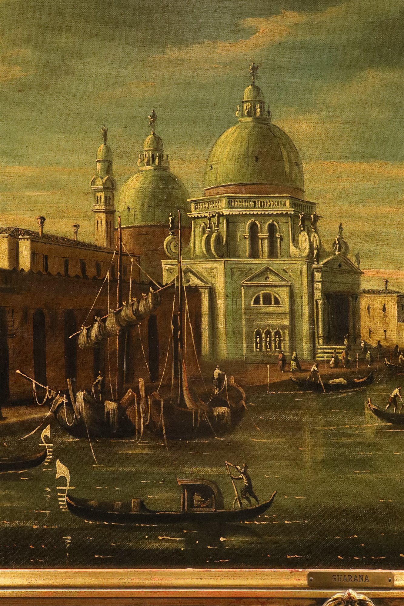 Veduta di Venezia con l'ingresso al Canal Grande, la Dogana e la chiesa di S. Maria della Salute