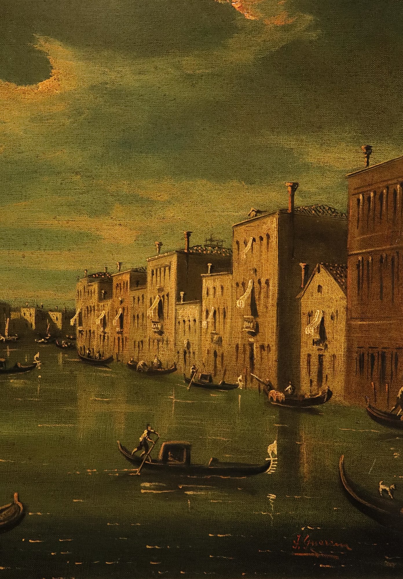 Veduta di Venezia con l'ingresso al Canal Grande, la Dogana e la chiesa di S. Maria della Salute