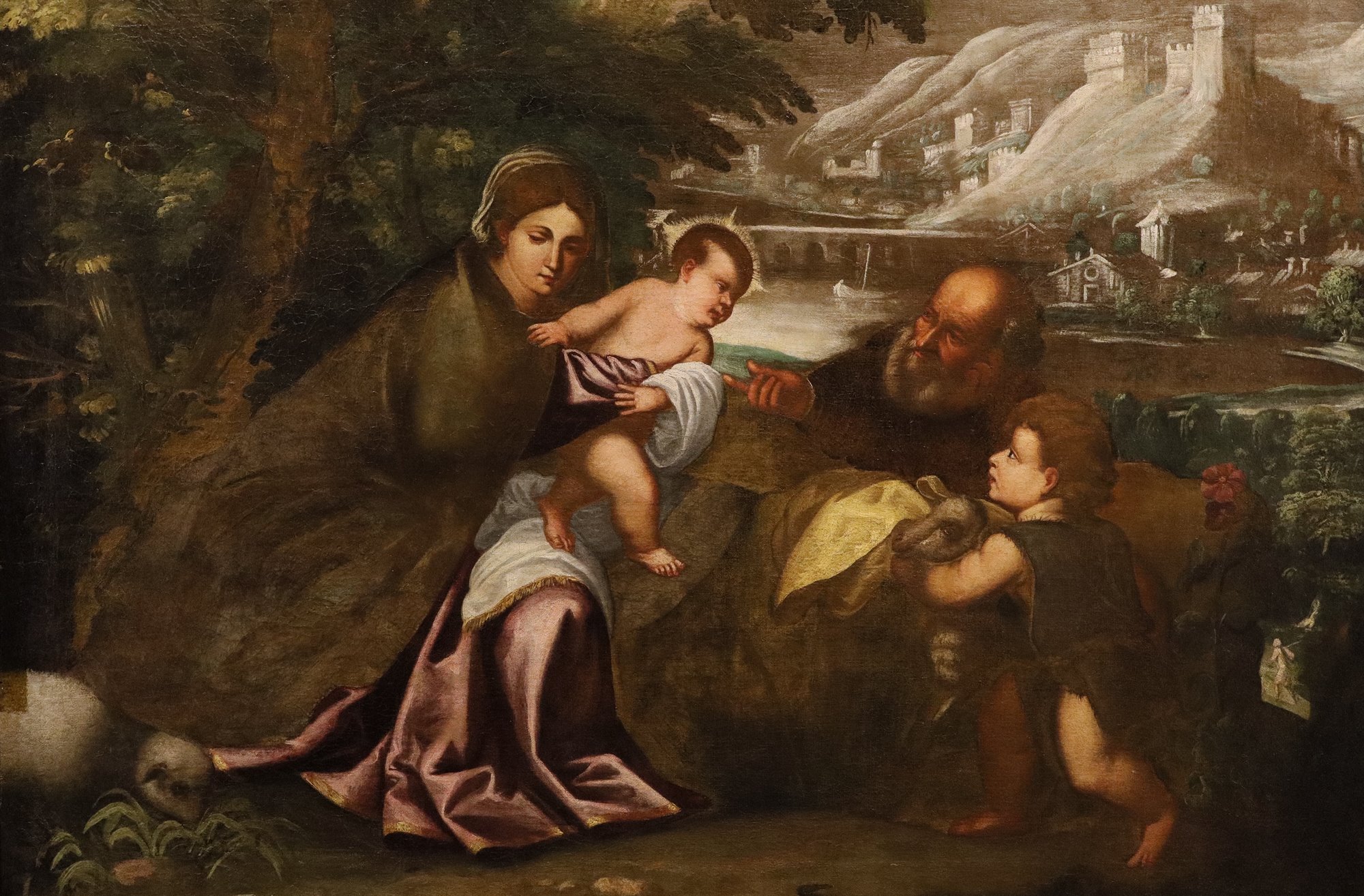 La Sacra Famiglia con San Giovannino