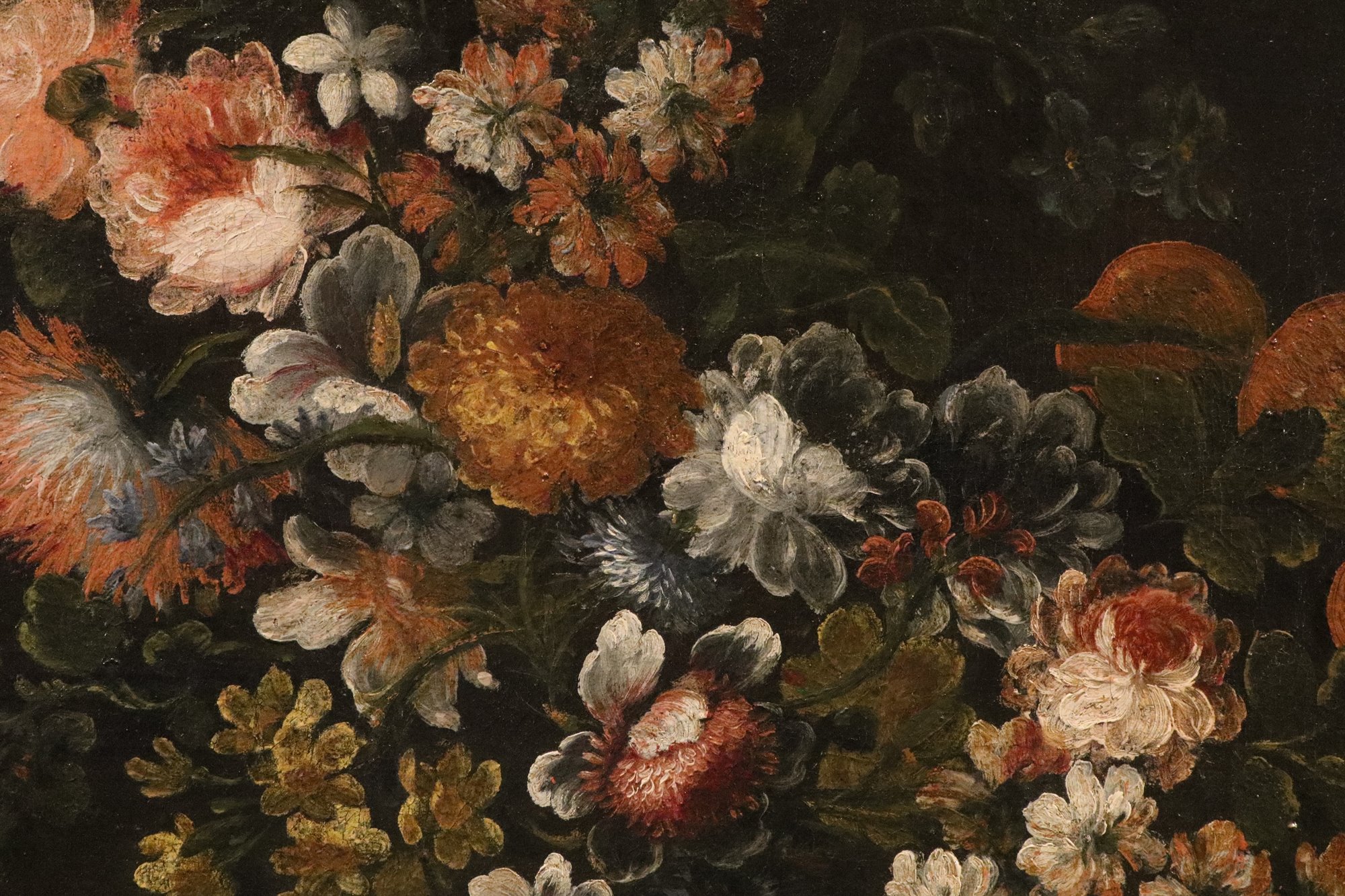 Natura morta di fiori e frutta