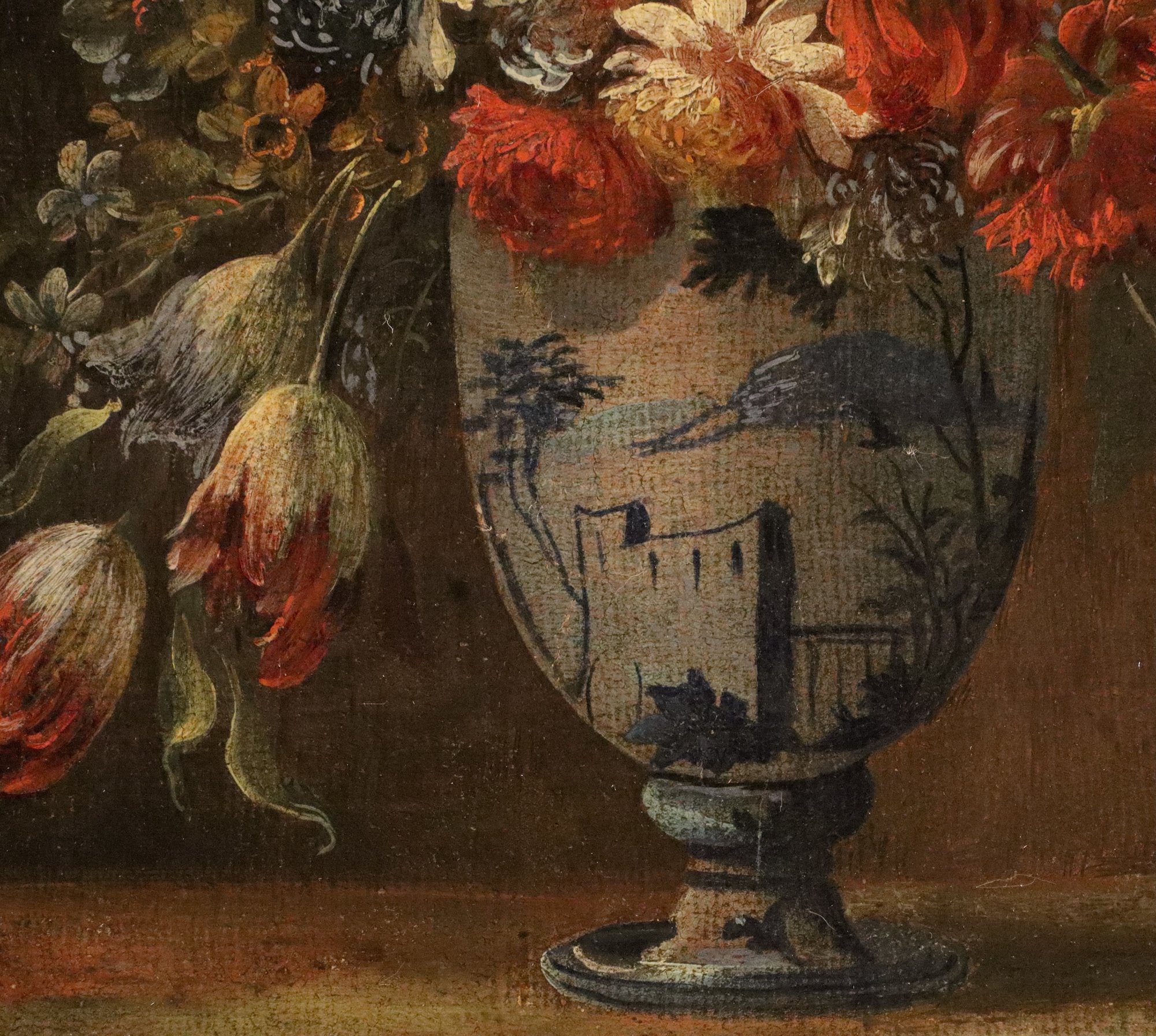 Coppia di nature morte di fiori