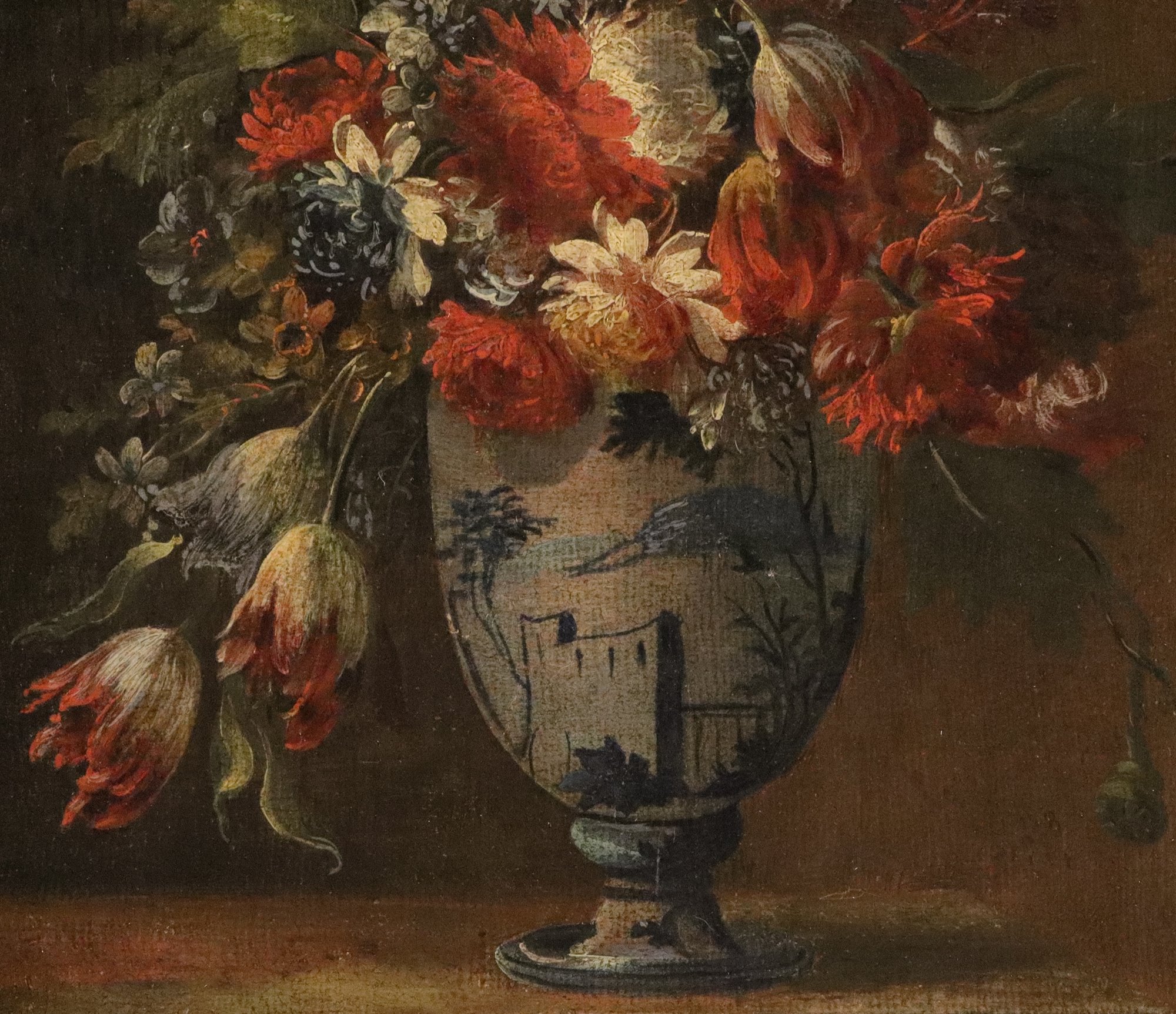 Coppia di nature morte di fiori