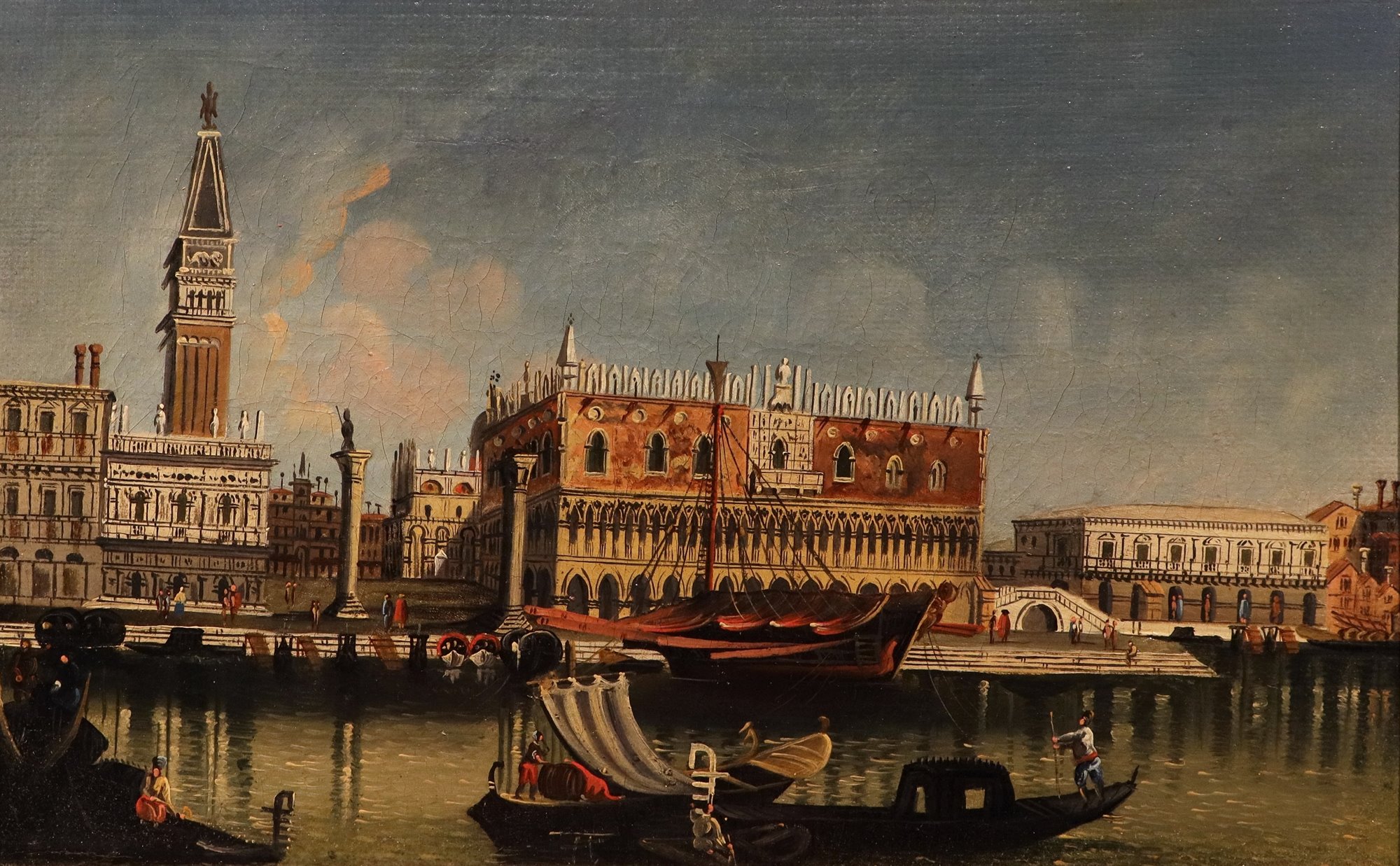 Coppia di vedute di Venezia