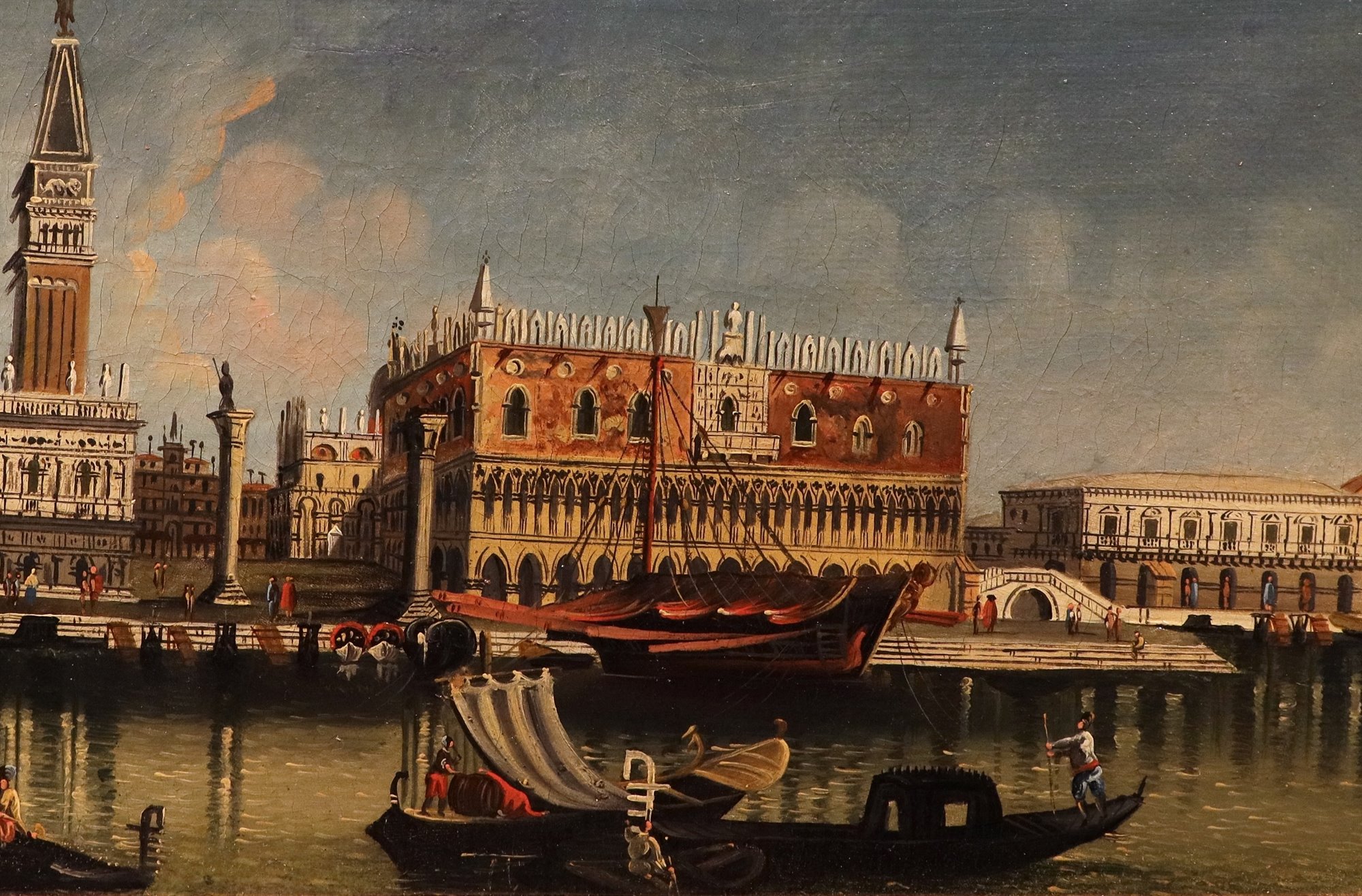 Coppia di vedute di Venezia
