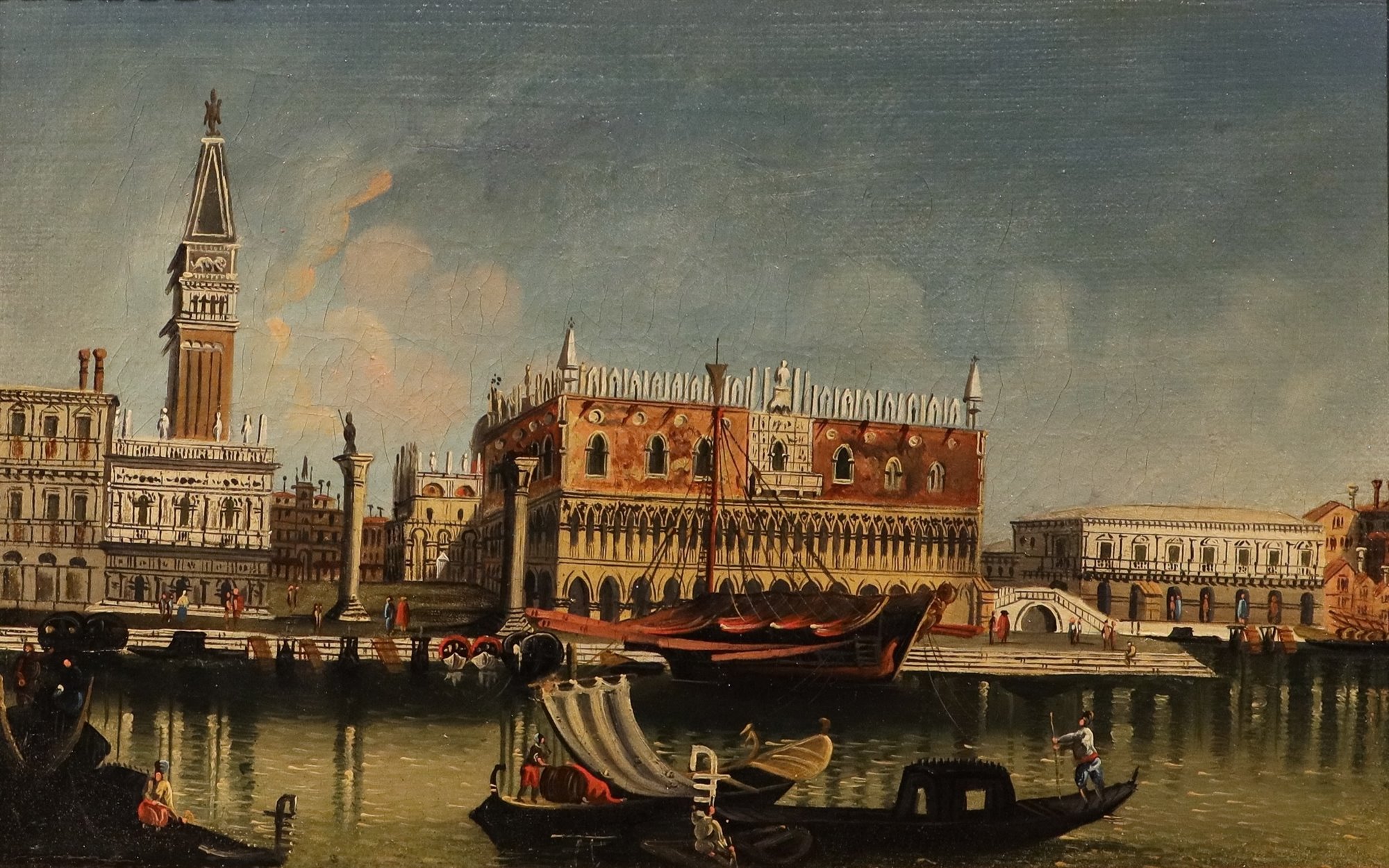 Coppia di vedute di Venezia