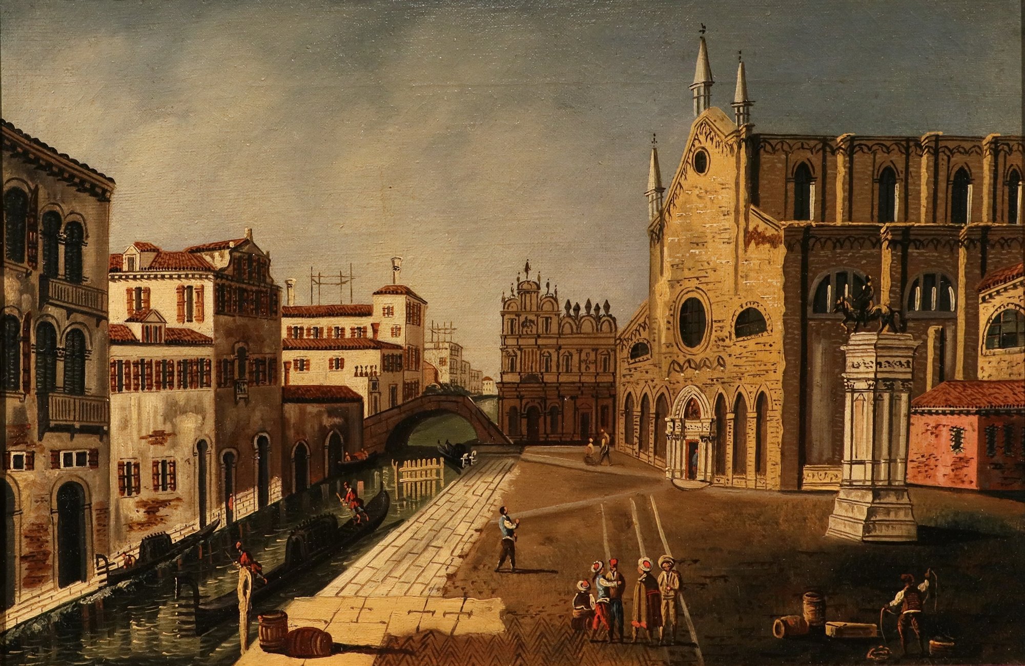 Coppia di vedute di Venezia