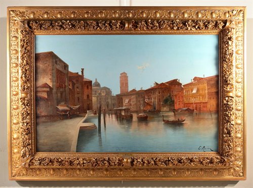 Veduta di Venezia con il Canal Grande, seconda metà dell'Ottocento