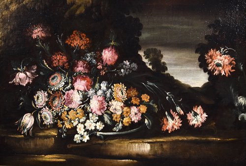Natura morta di fiori all’aperto
