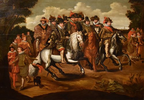 Ritratto a cavallo degli undici Principi di Orange-Nassau