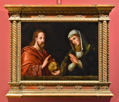 Salvator Mundi con la Madonna in preghiera