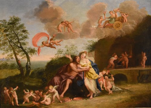 Marte e Venere nella fucina di Vulcano